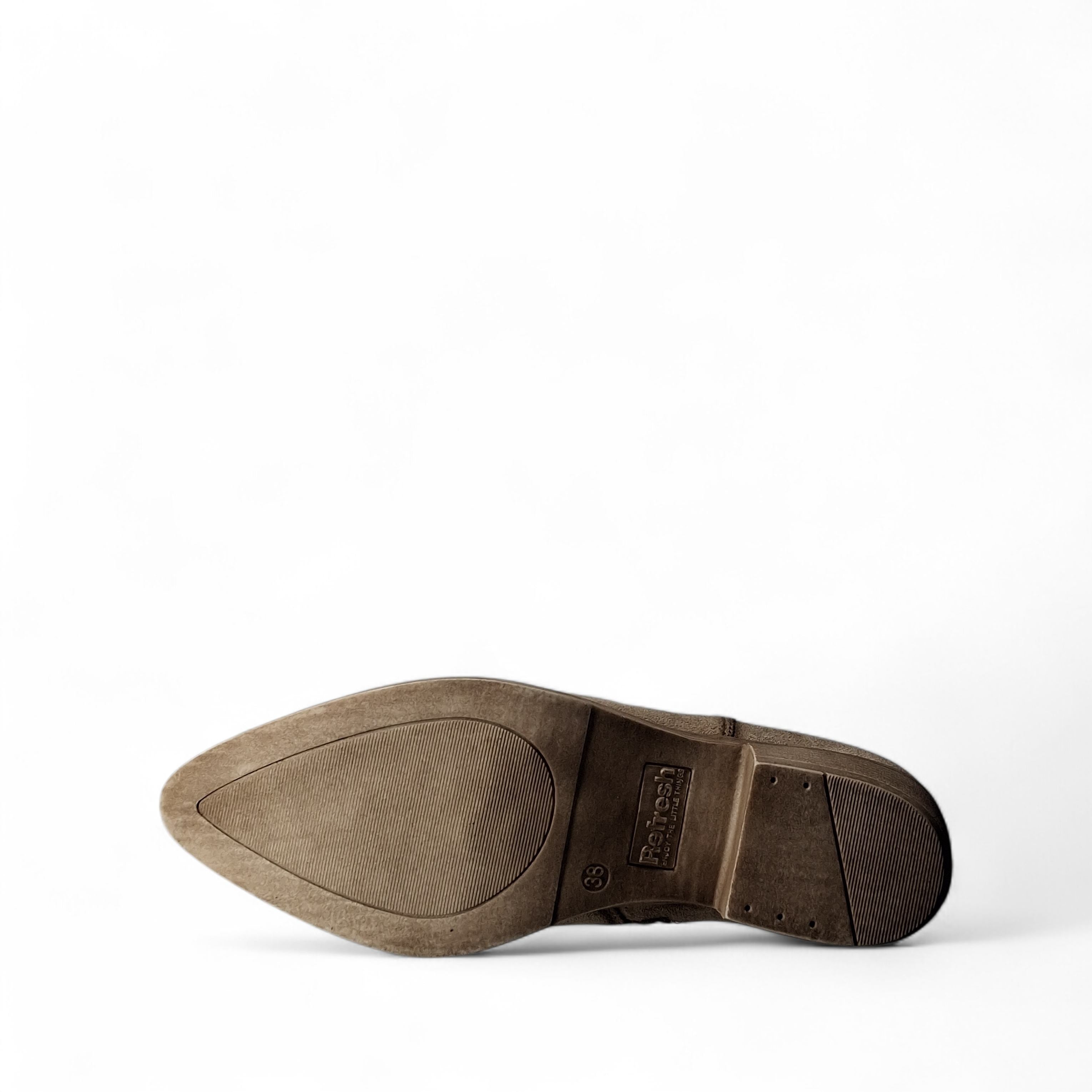 Refresh Stivaletti Stringati Ricc da Donna – Beige