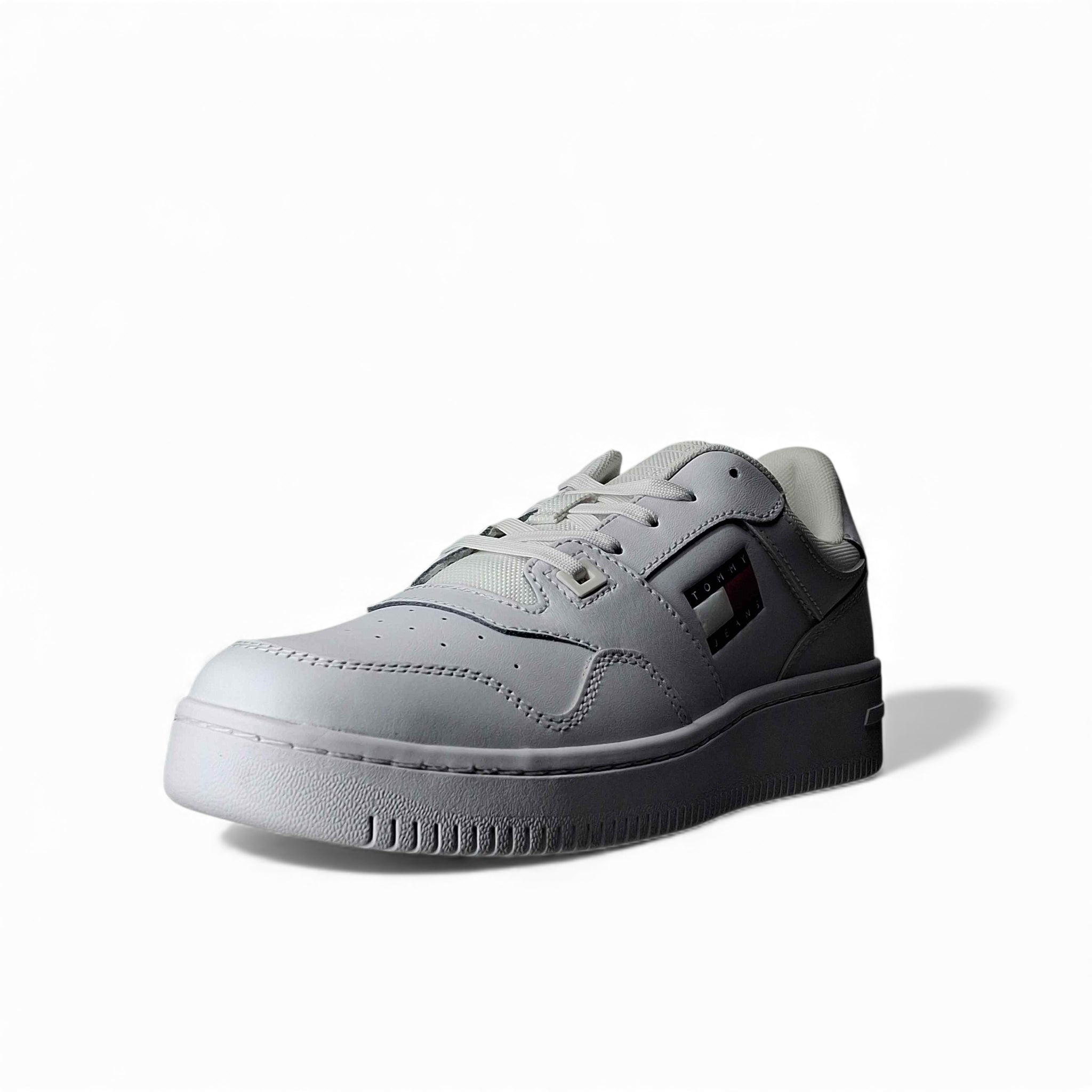 Tommy Hilfiger Sneakers Basse Tjm Retro Basket Ess da Uomo – Bianco