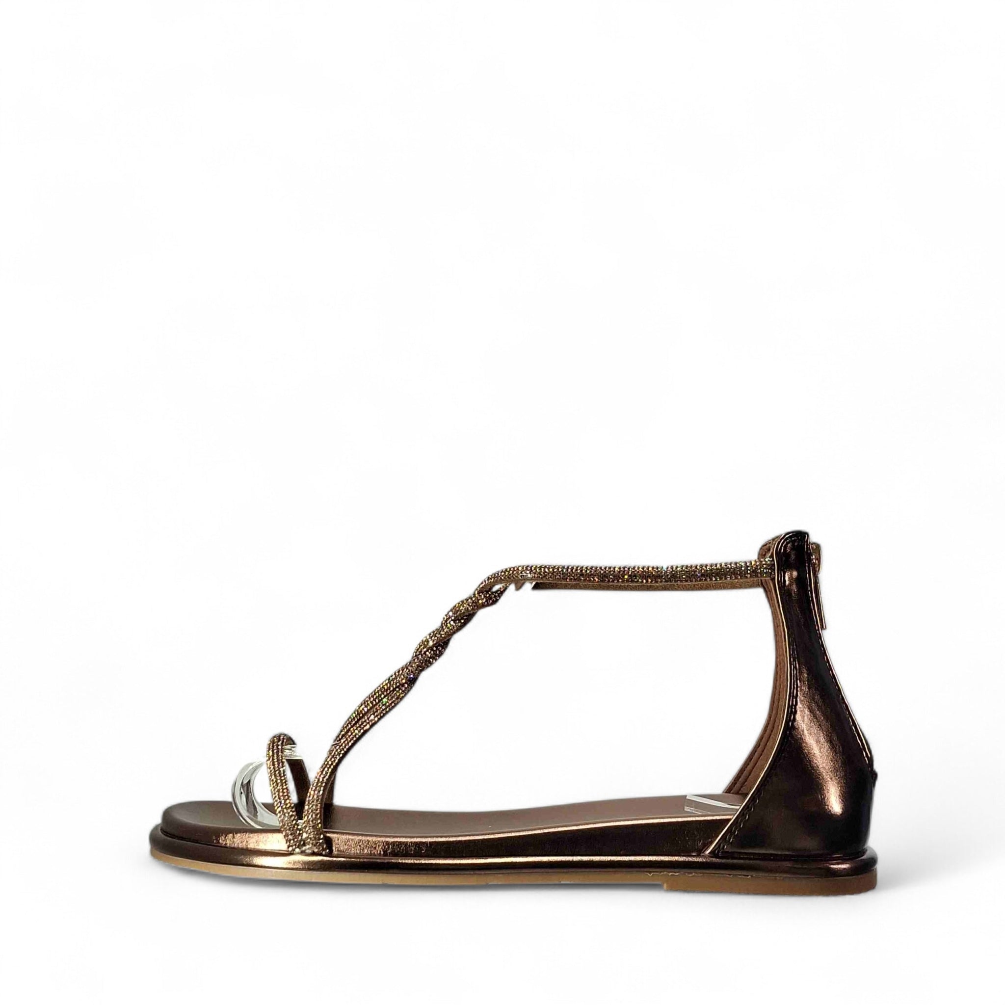 Kammi Bianca Sandali Bassi da Donna – Multicolor - 2334 BRONZO