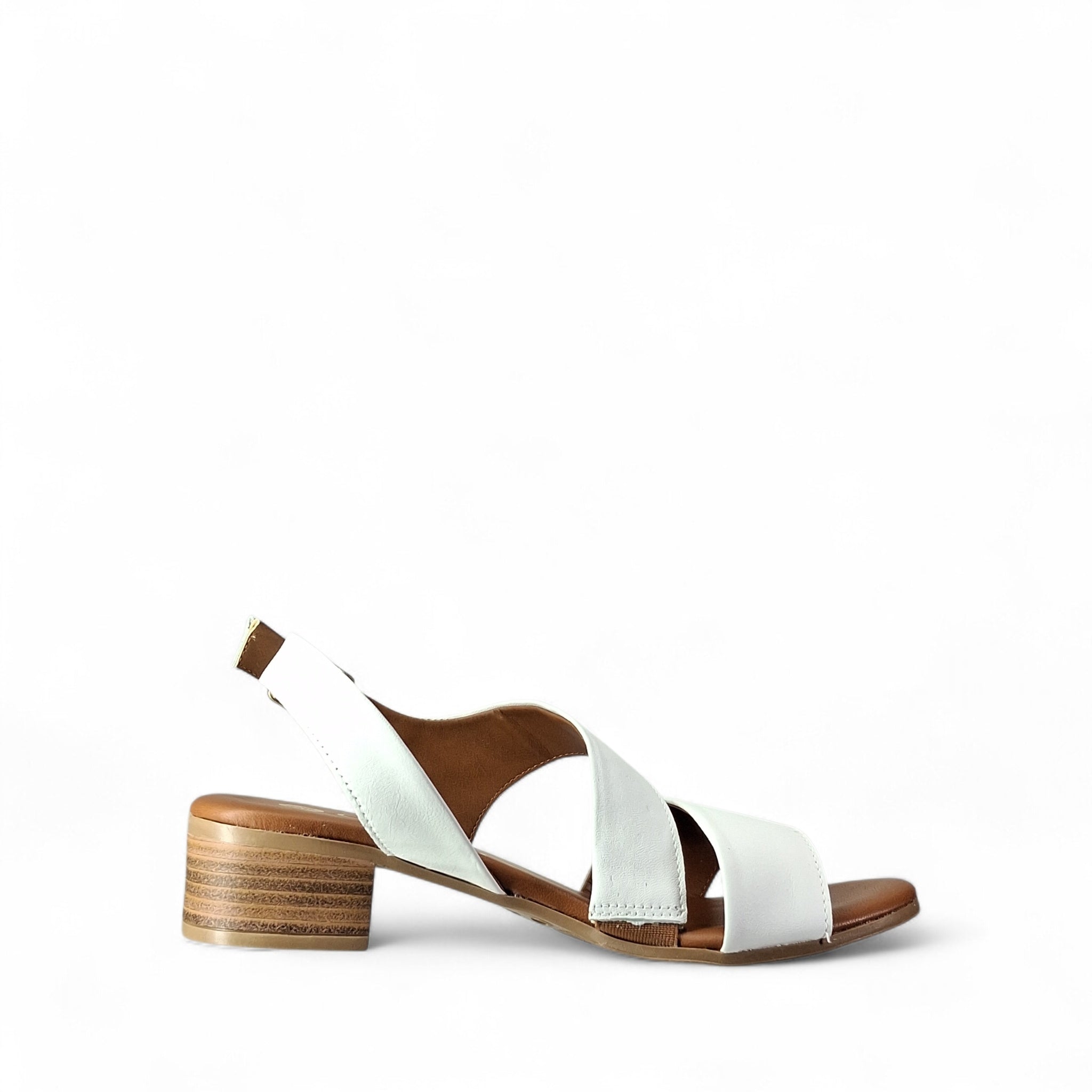 Dorea Mr Sandali con Tacco da Donna – Bianco - MR243080PET