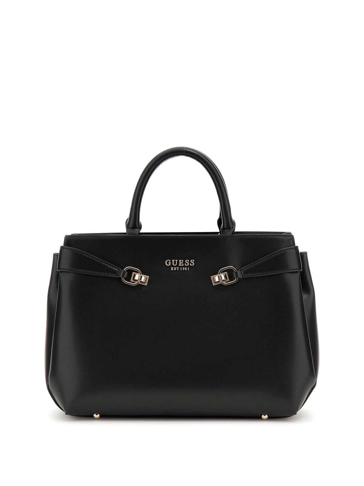 Guess Shopping Strutturate Lorelei Girlfriend Satchel da Donna – Nero