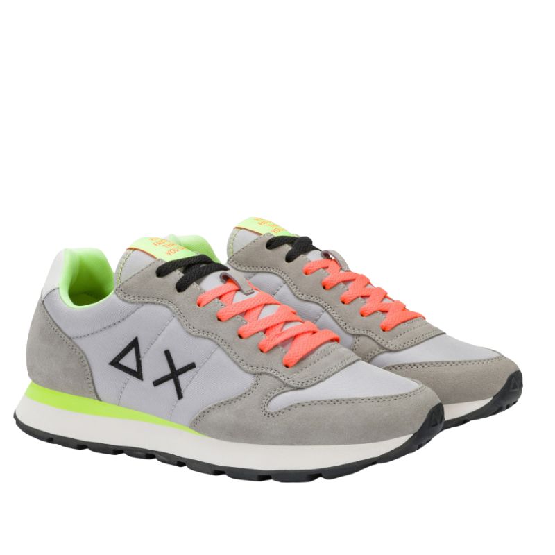 Sun68 Sneakers Basse Tom Fluo da Uomo – Grigio