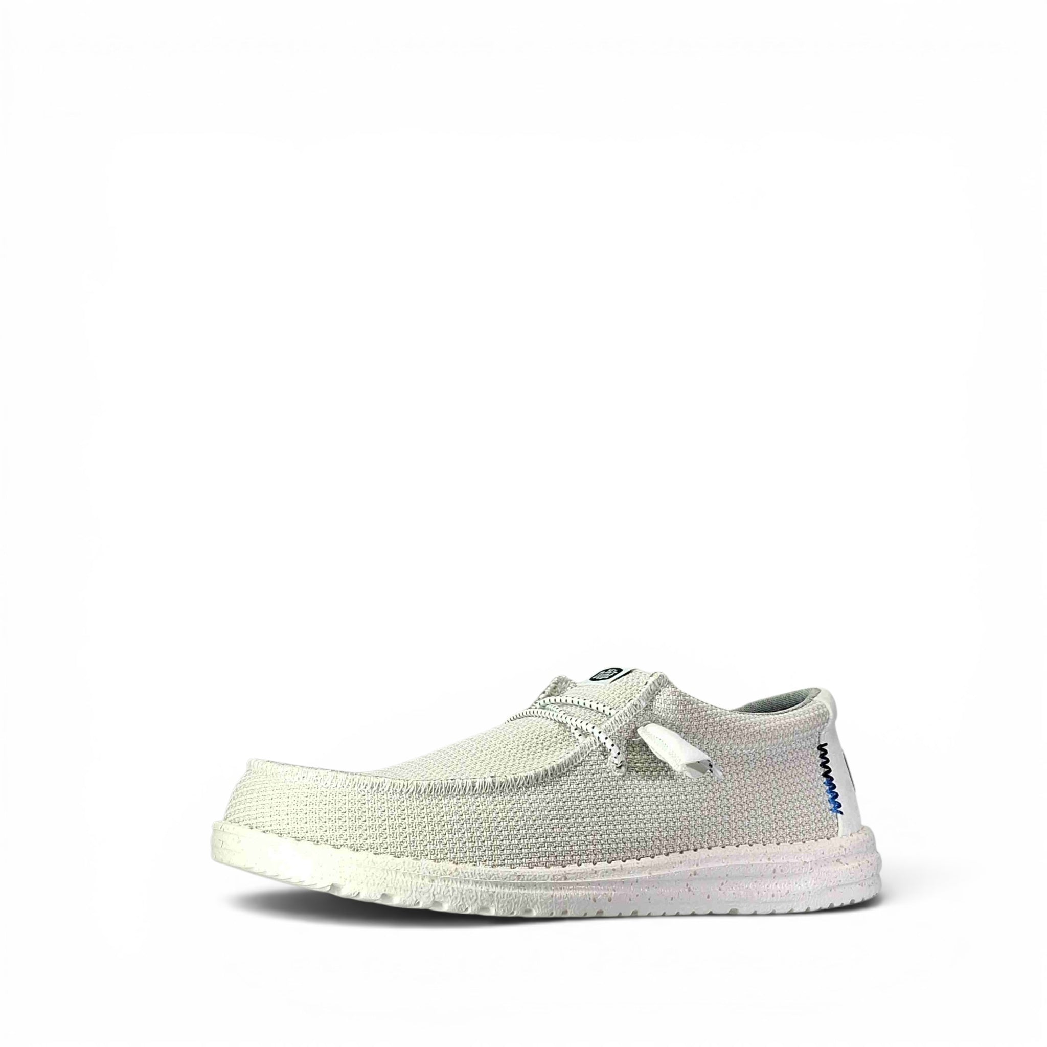 Dude Wally Sport Mesh Scarpe Basse Senza Stringhe da Uomo – 40403 WHITE