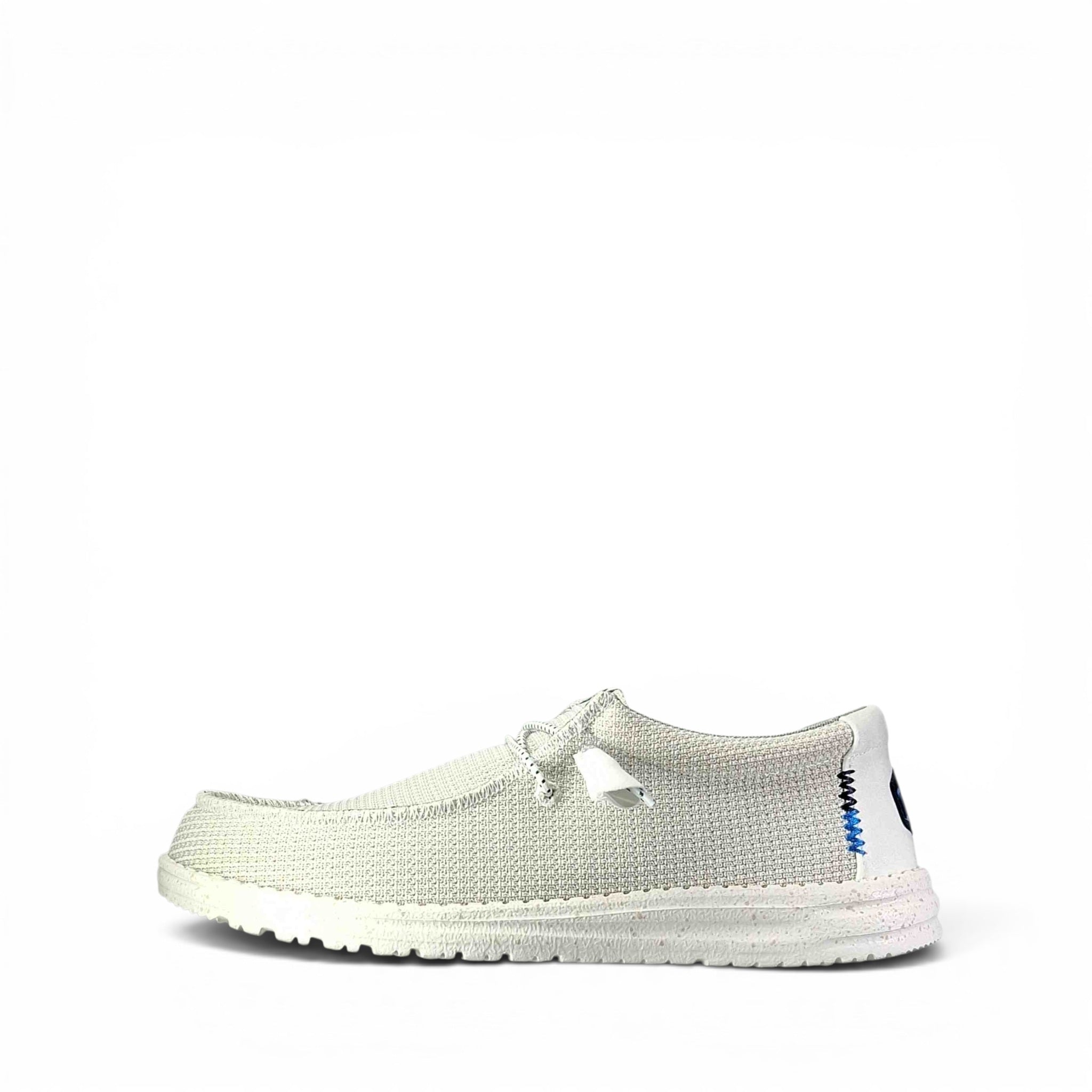 Dude Wally Sport Mesh Scarpe Basse Senza Stringhe da Uomo – 40403 WHITE