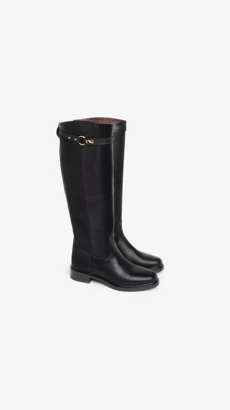 Nero Giardini Stivali senza Tacco da Donna – Nero