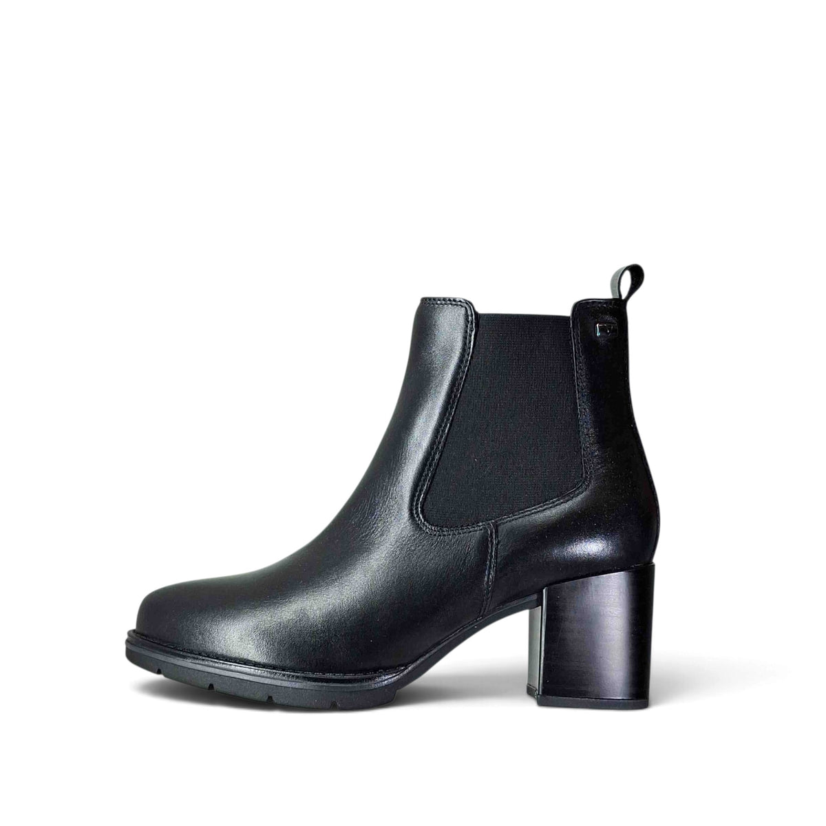 Valleverde Barny t Stivaletti tondi con tacco da Donna – 17201 NERO