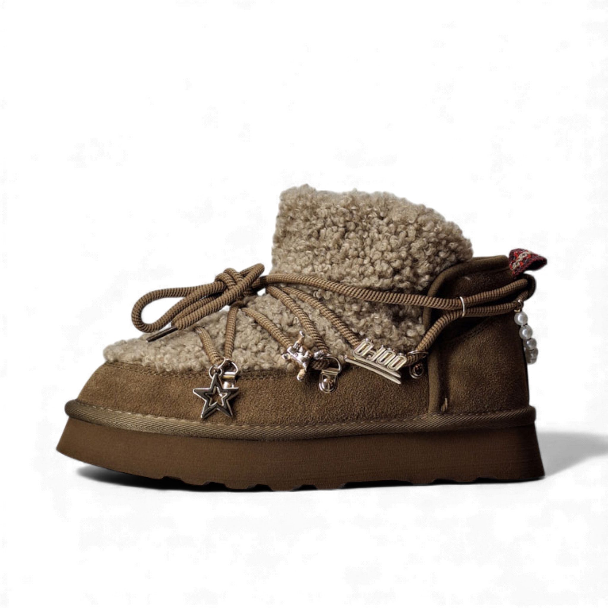 O-Joo Stivaletti con Pelo Britney Fur da Donna – Multicolor