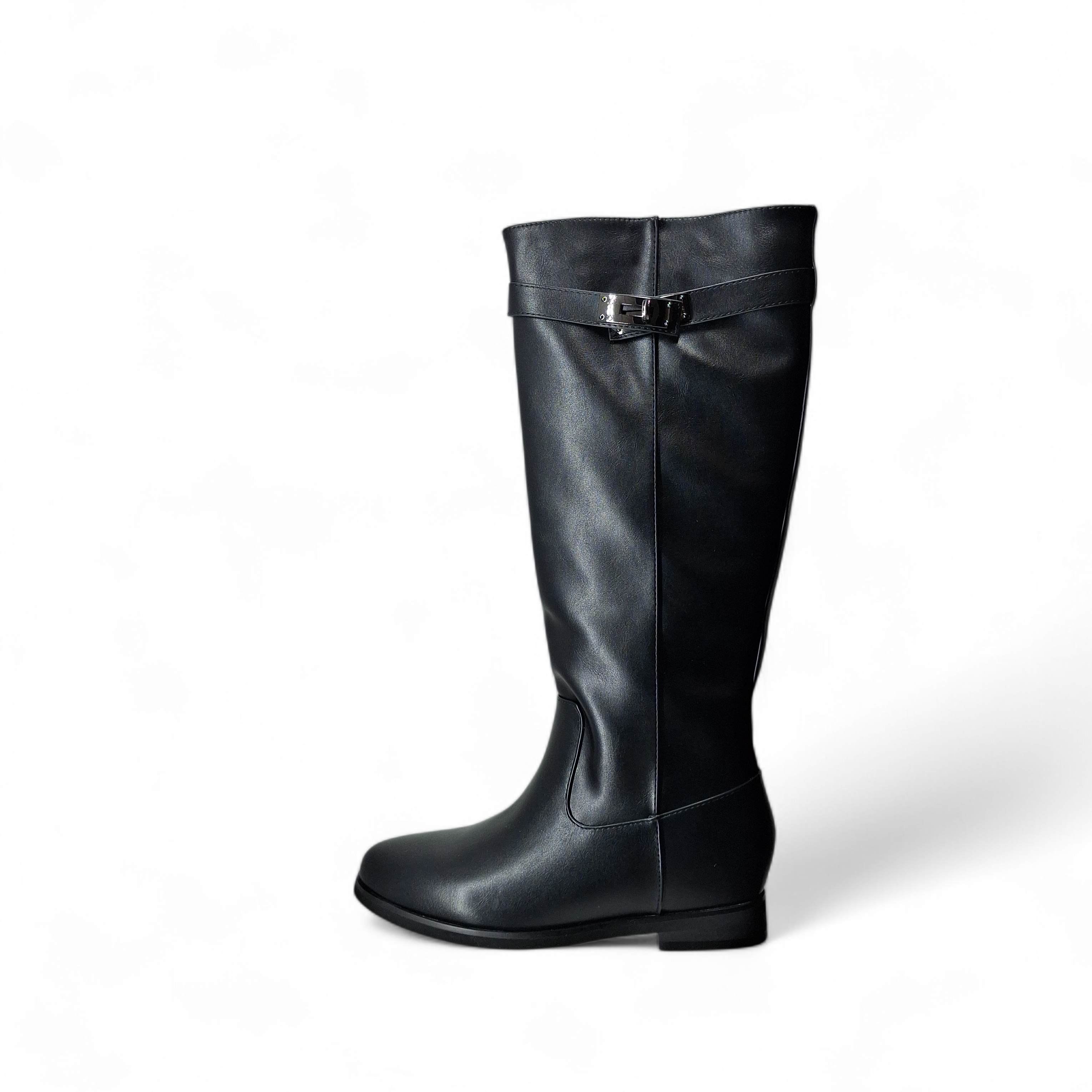 Kammi Stivali senza Tacco Kris da Donna – Nero