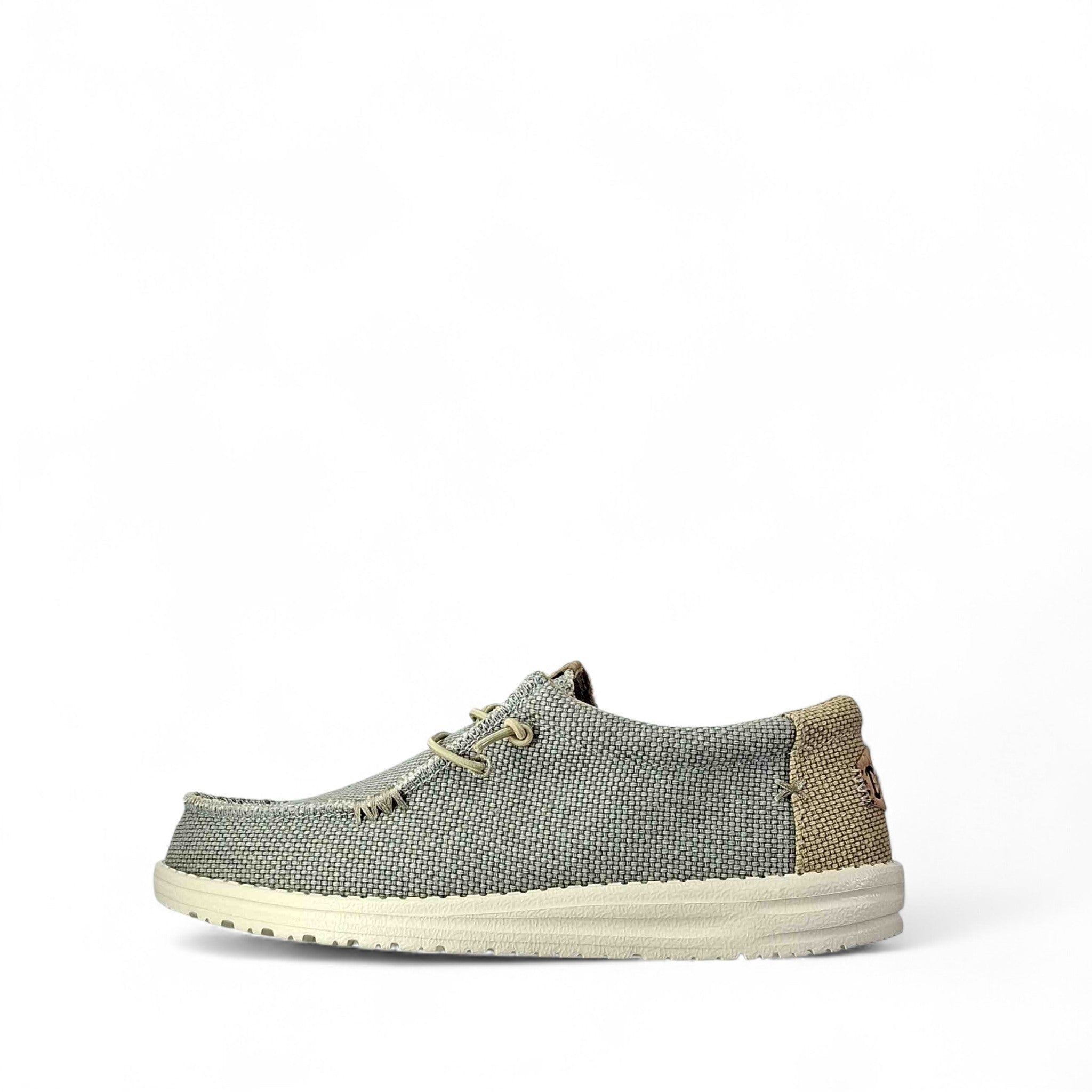 Dude Wally Braided Scarpe Basse Senza Stringhe da Uomo – Multicolor - 40003 GREY OLIVE
