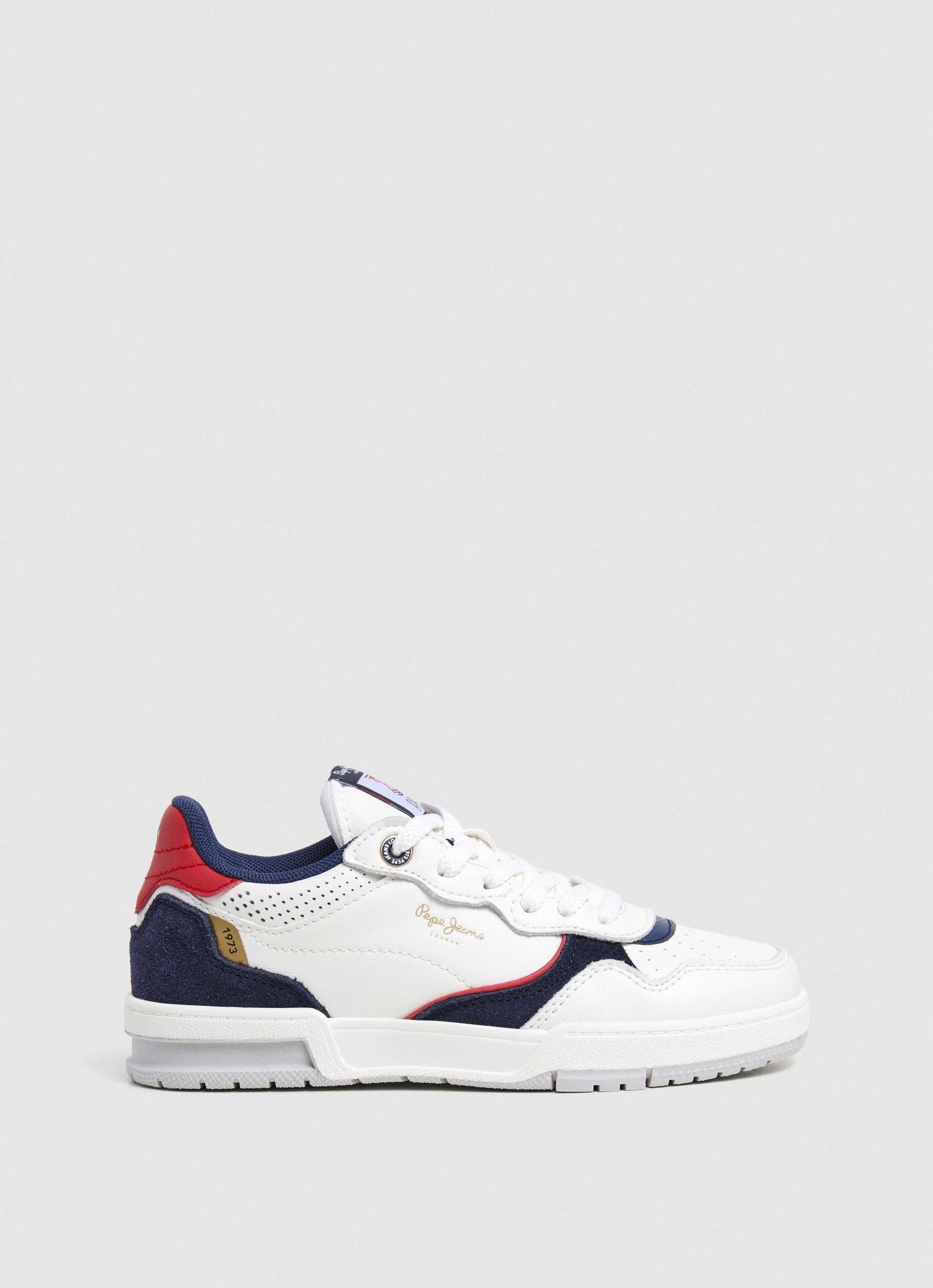 Pepe Jeans Ball Retro B Sneakers Basse da Bambino – Bianco - PBS00008 803