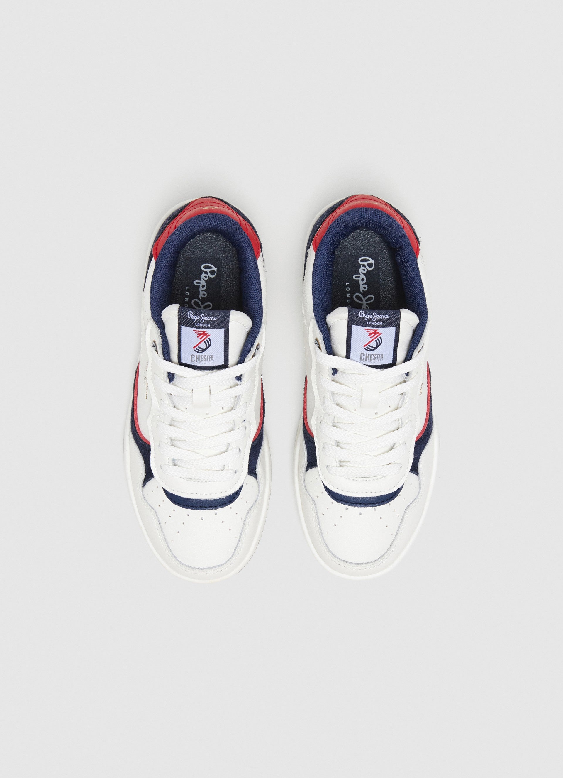 Pepe Jeans Ball Retro B Sneakers Basse da Bambino – Bianco - PBS00008 803