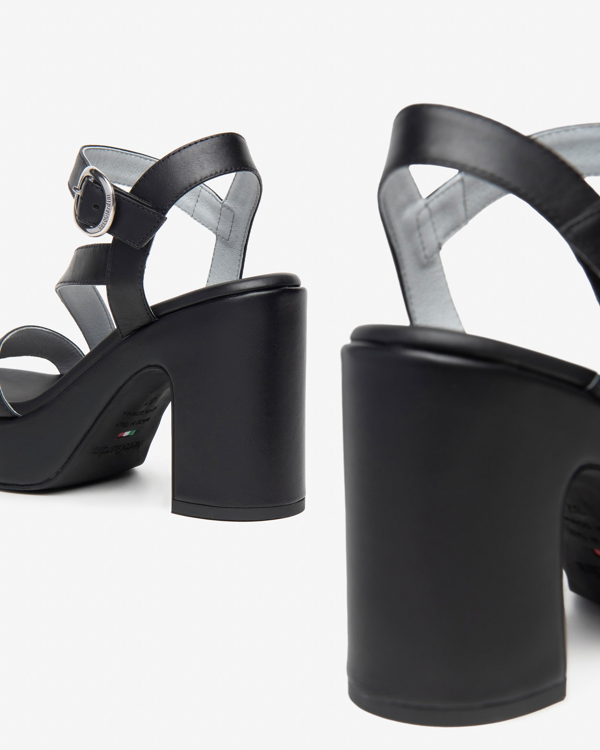 Nero Giardini Sandali con Tacco da Donna – Nero