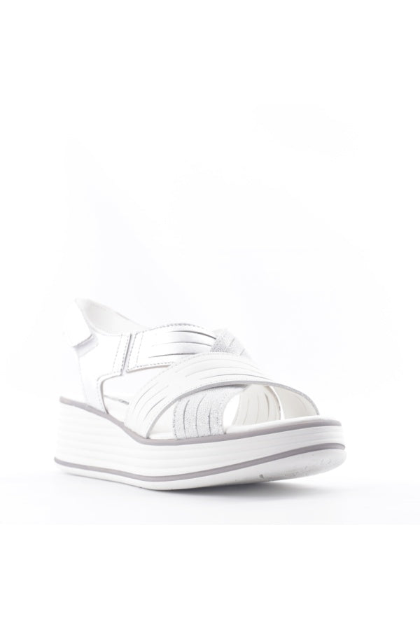 Valleverde Sandali con Zeppa da Donna – Bianco