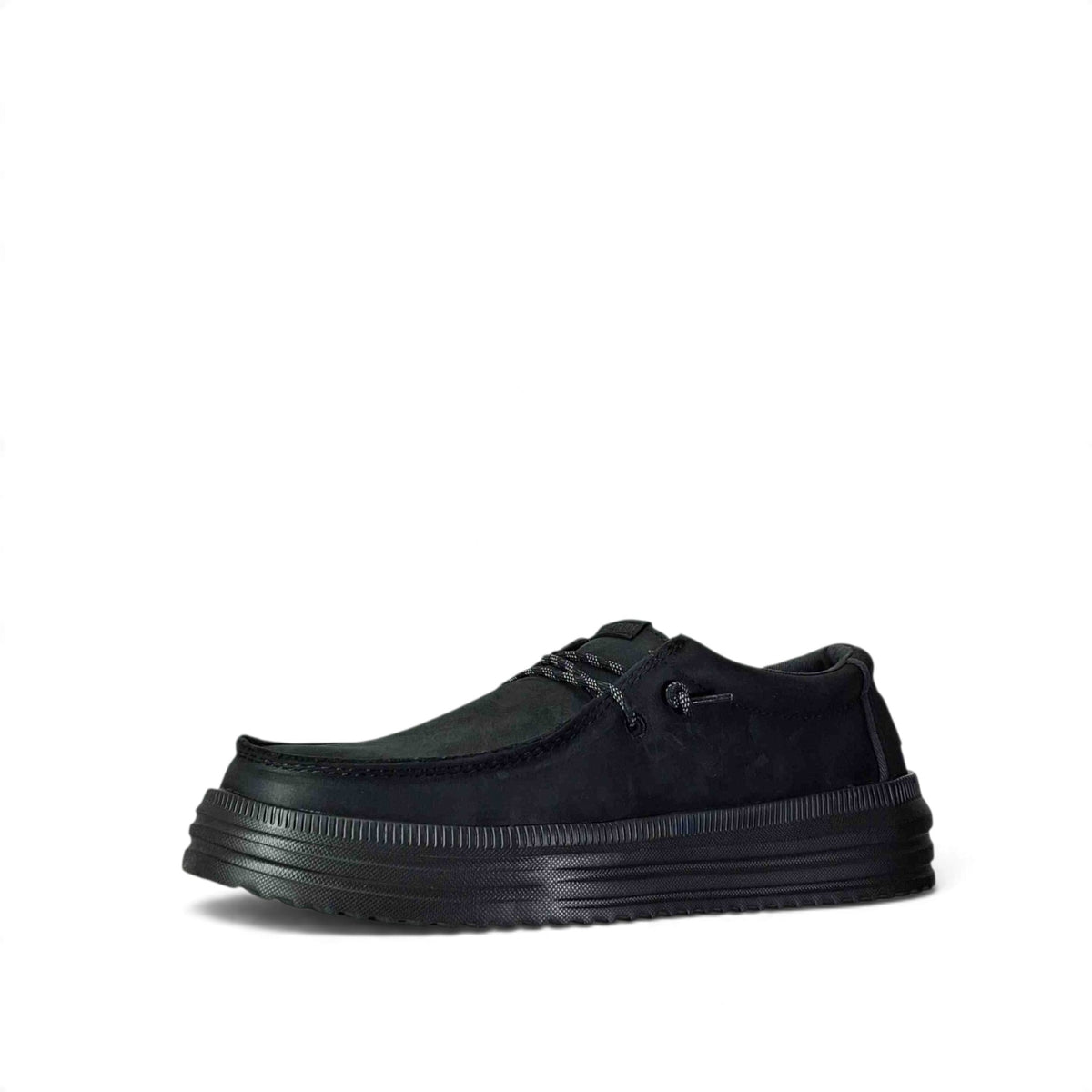 Dude Rev tumbled leather Scarpe basse stringate da Uomo – 45847 BLACK