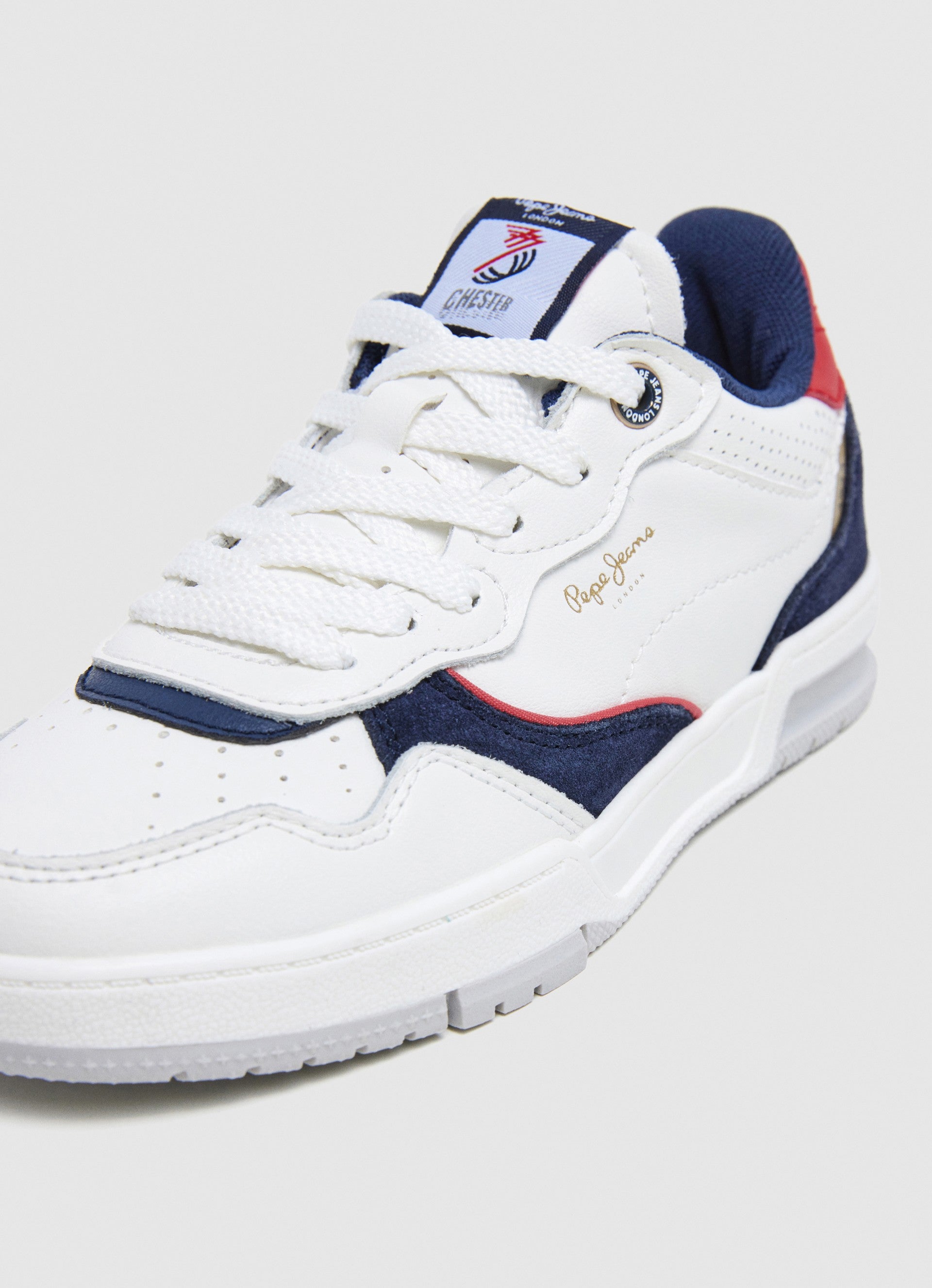 Pepe Jeans Ball Retro B Sneakers Basse da Bambino – Bianco - PBS00008 803