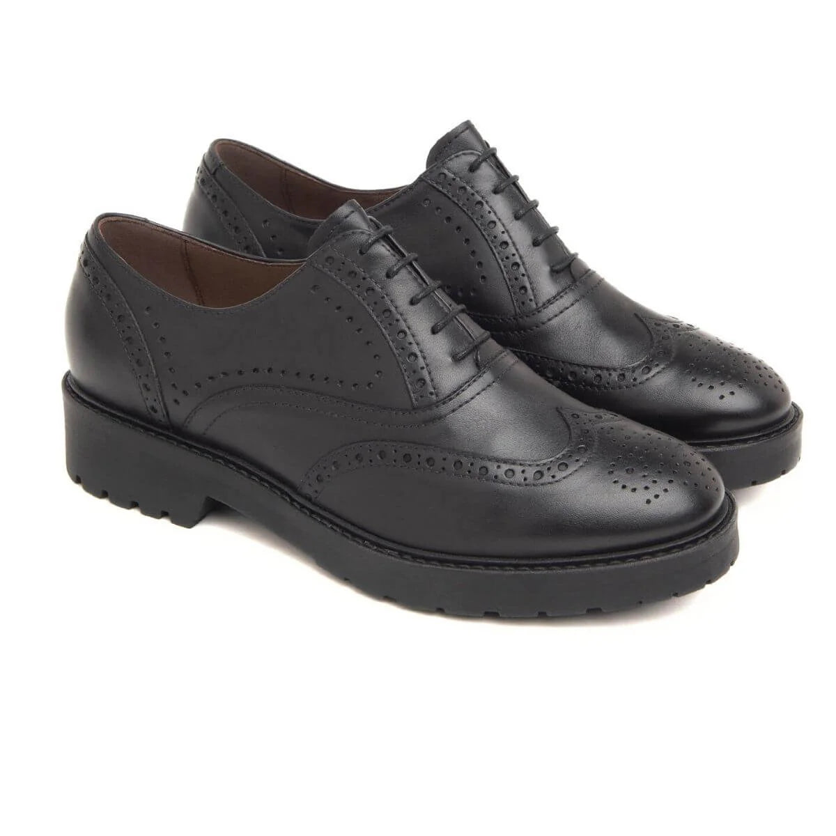 Nero Giardini Scarpe Basse Stringate da Donna – Nero