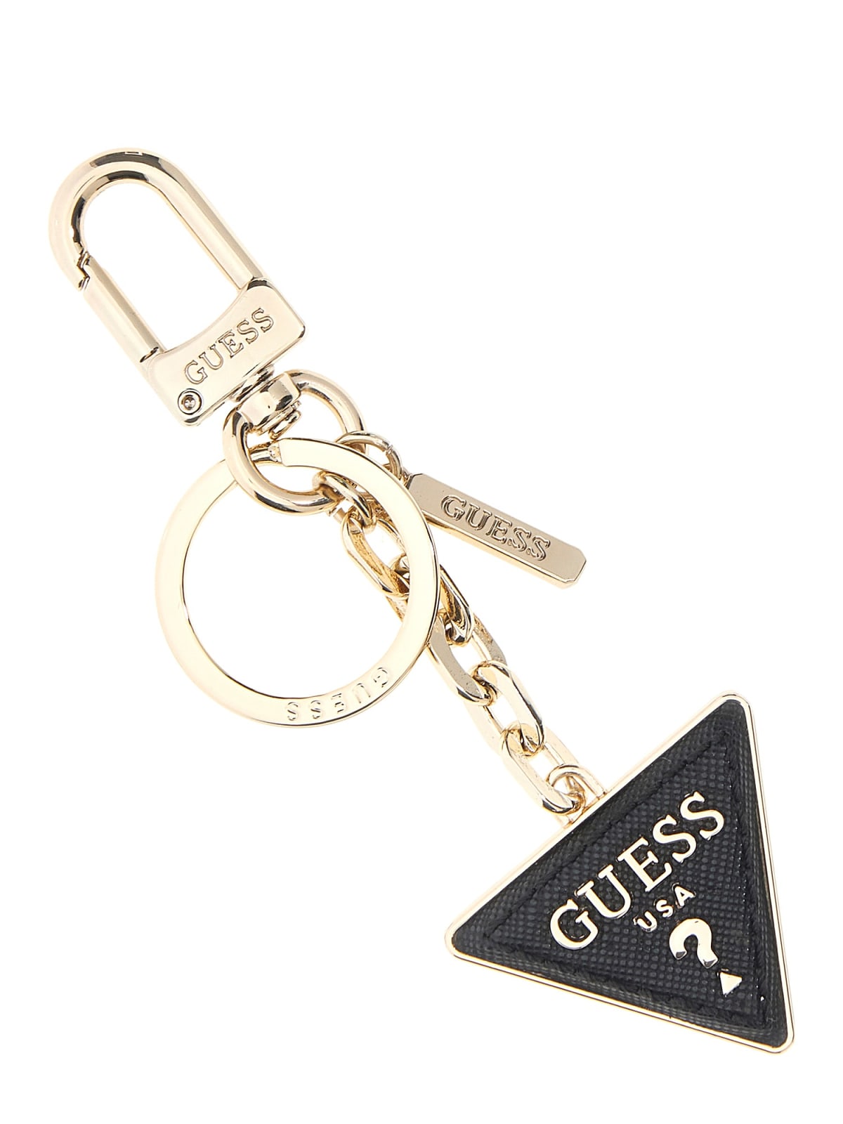 Guess Shopping Strutturate Keyring da Donna – Nero
