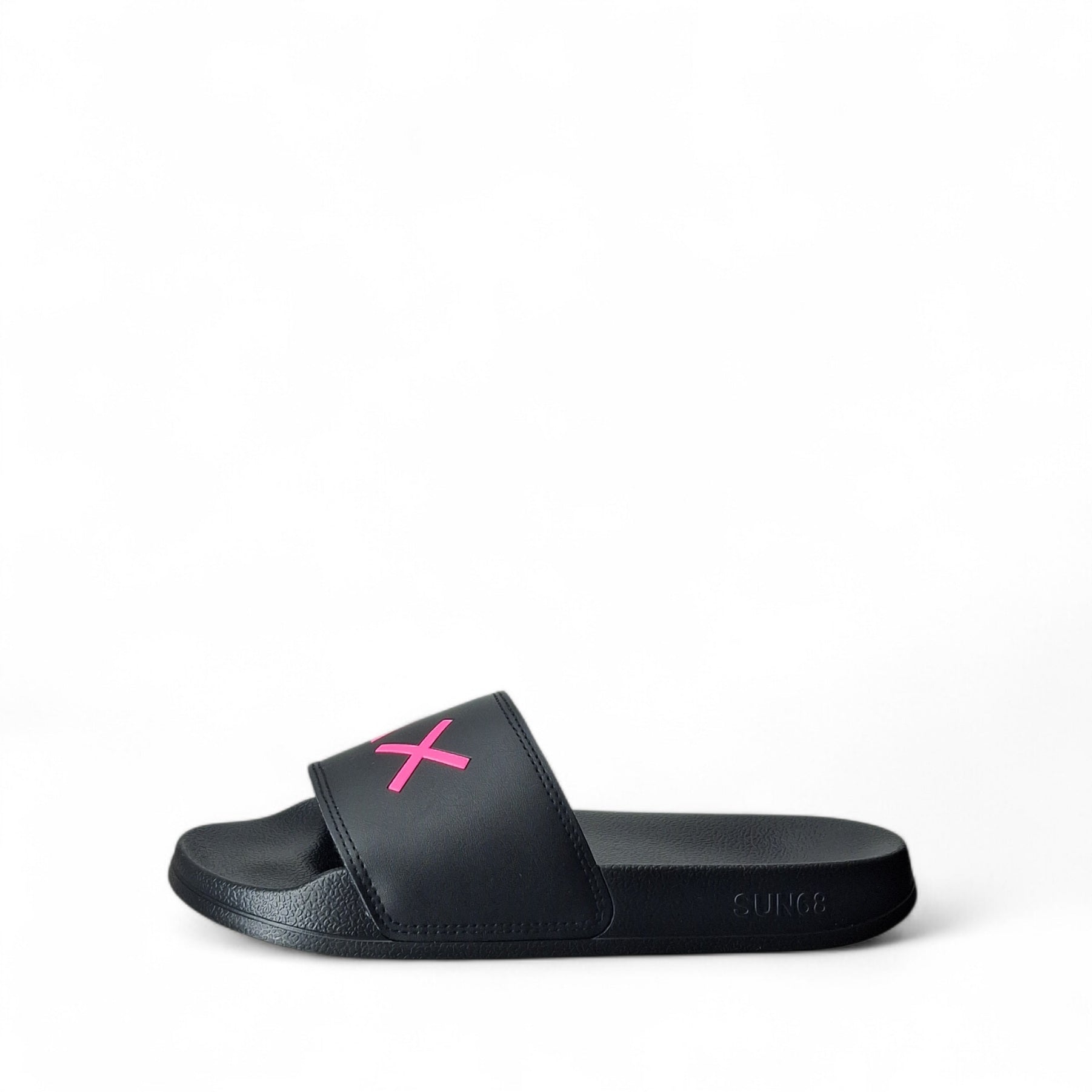 Sun68 Slippers Logo Ciabatte Basse da Donna – Nero - BX36210 NERO