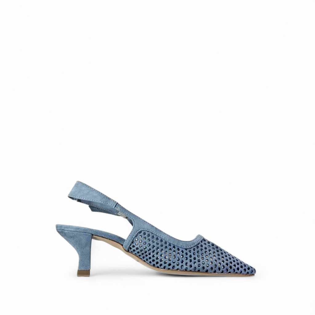 Kammi Cristina Decolleté da Donna – Azzurro - 01636 CAMOSCIO