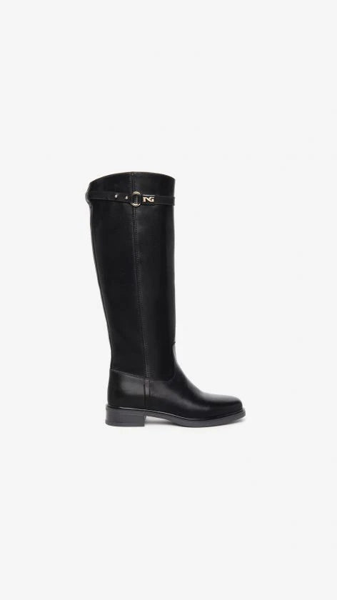 Nero Giardini Stivali senza Tacco da Donna – Nero