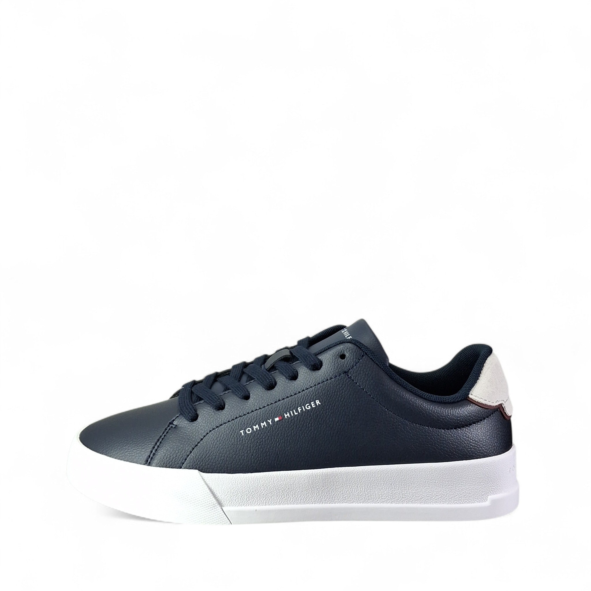 Tommy Hilfiger Th Court Lth Detail Ess Sneakers Basse da Uomo – ND - FM0FM05367DW5