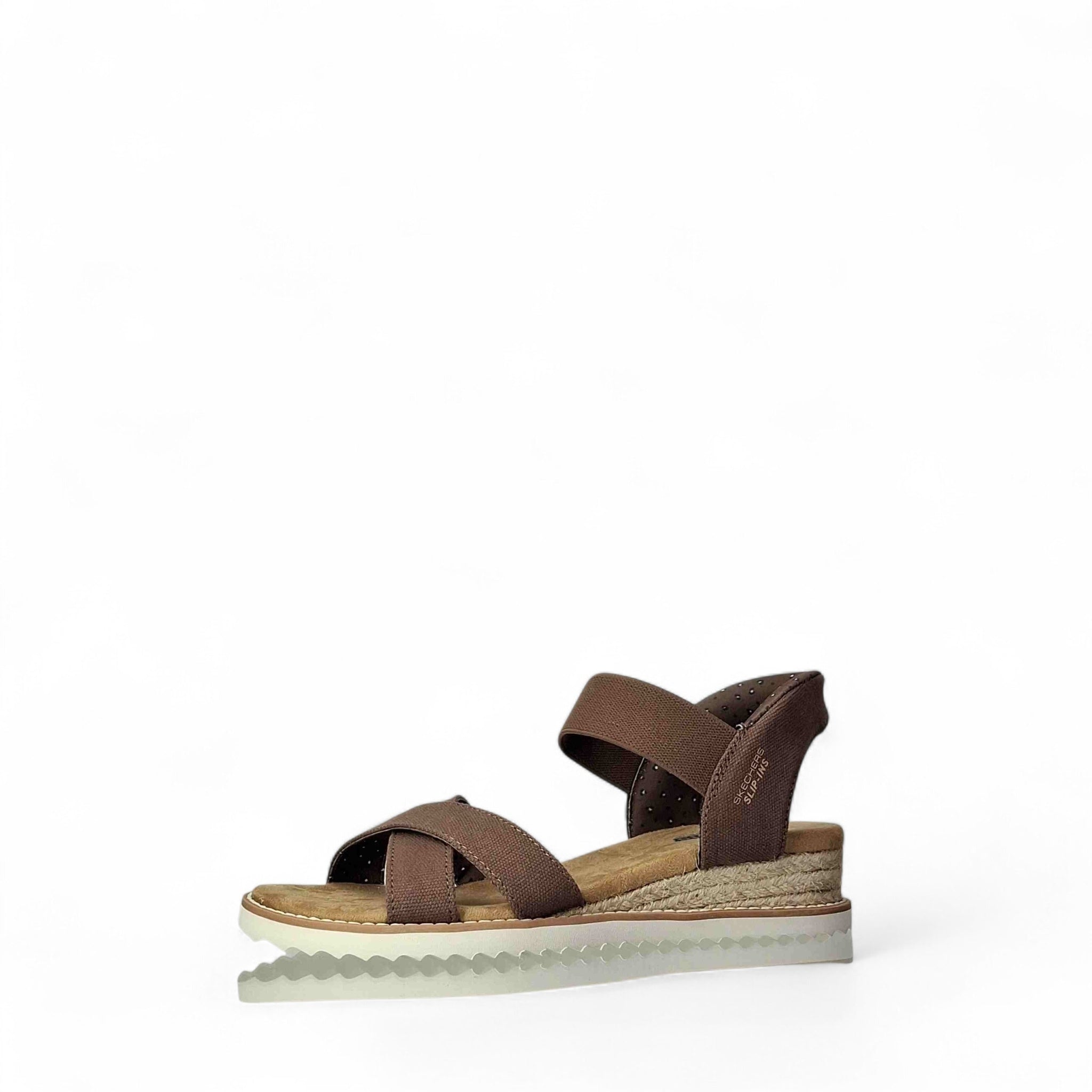 Skechers Desert kiss golden Sandali con zeppa da Donna – 114418 CHOC