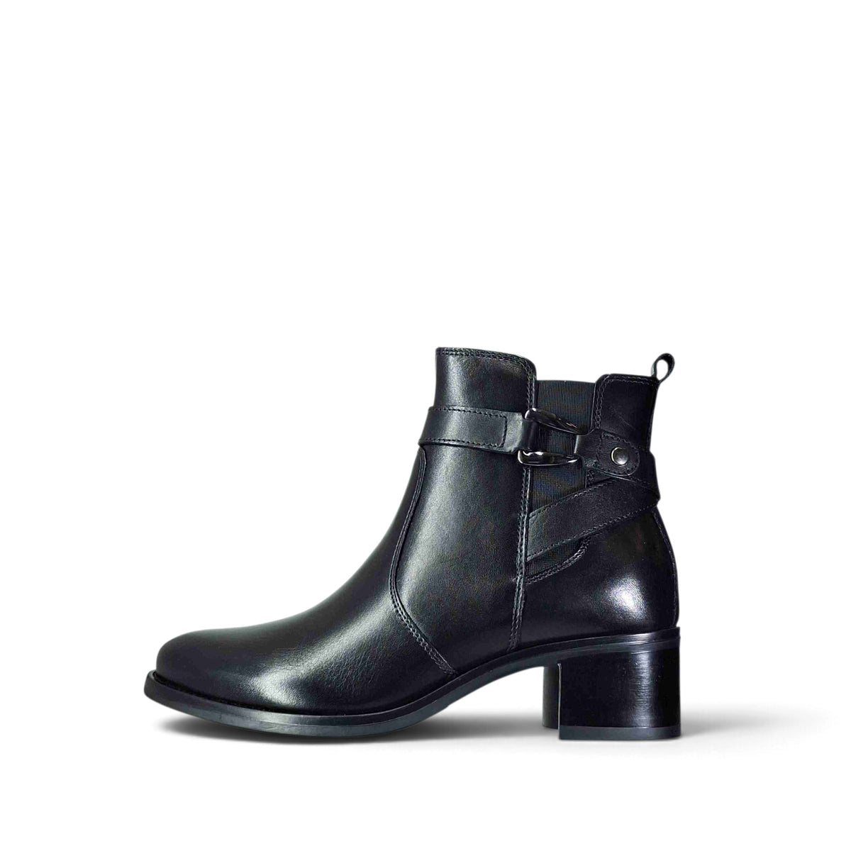 Cinzia Soft Vitello Nero Stivaletti Senza Stringhe da Donna – IS25162 002