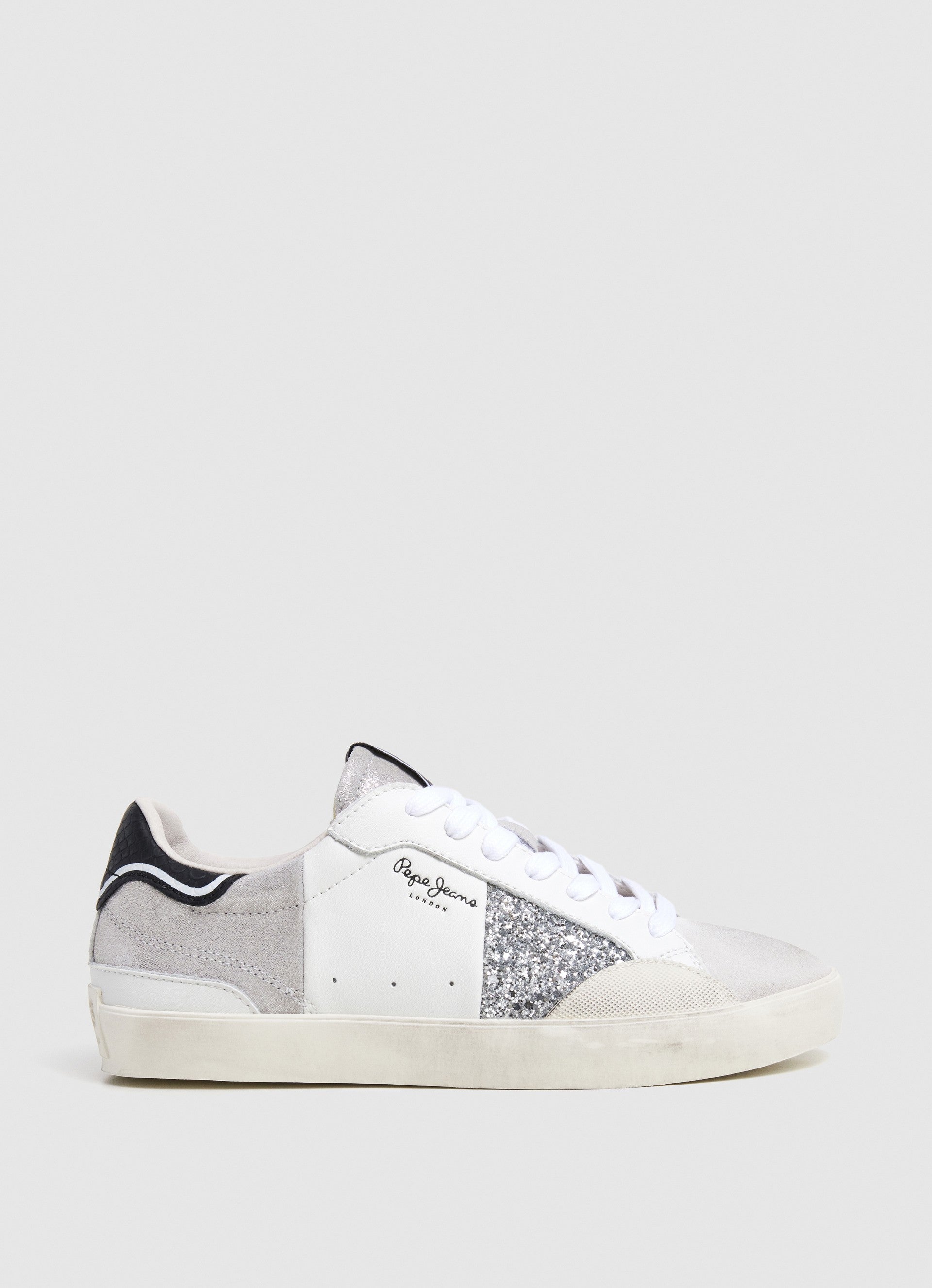 Pepe Jeans Lane Silver W Sneakers Basse da Donna – Bianco - PLS31598 934