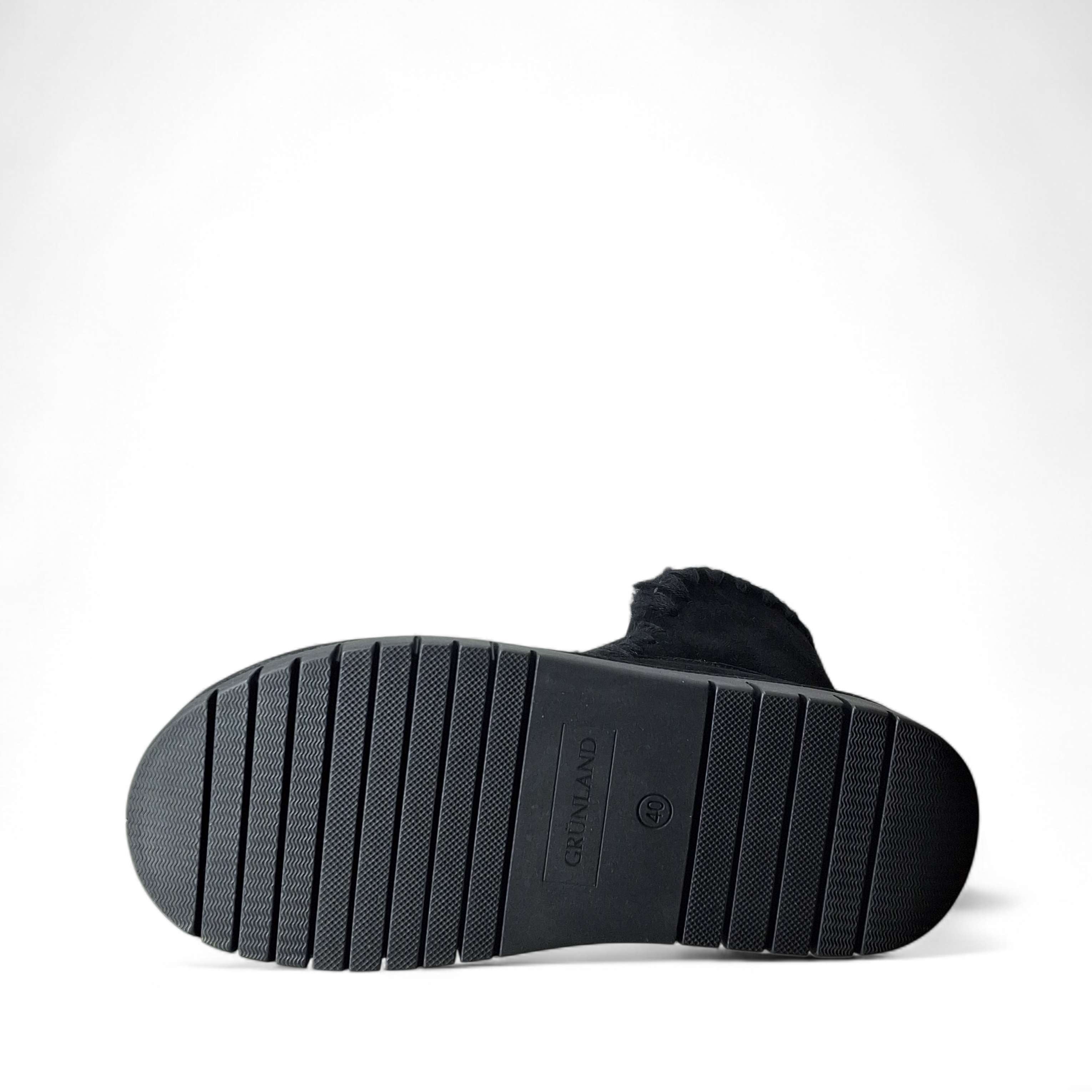 Grunland Stivaletti con Pelo Po da Donna – Nero