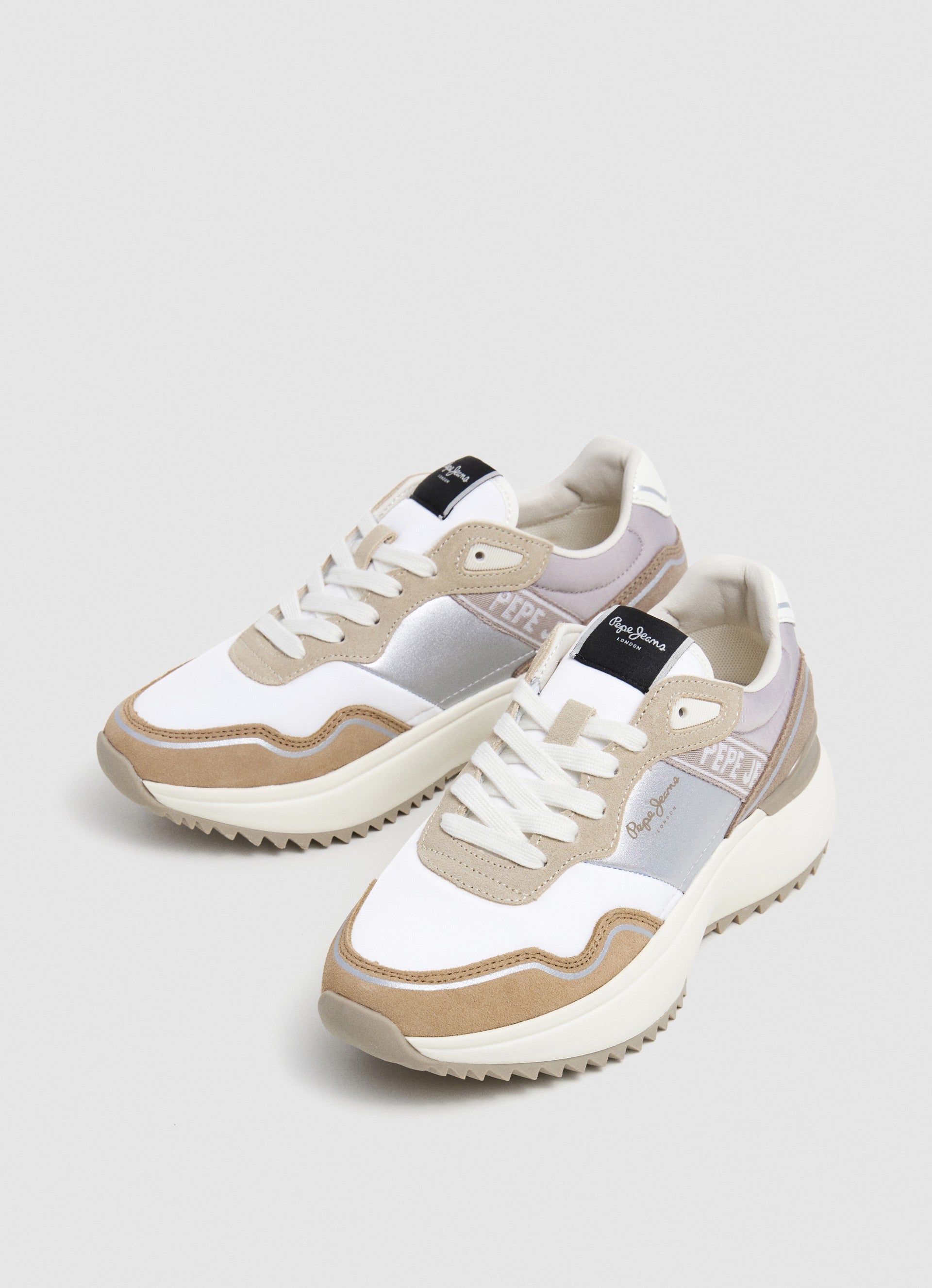 Pepe Jeans Kimi Glam Sneakers Basse da Donna – Bianco - PLS60042 836