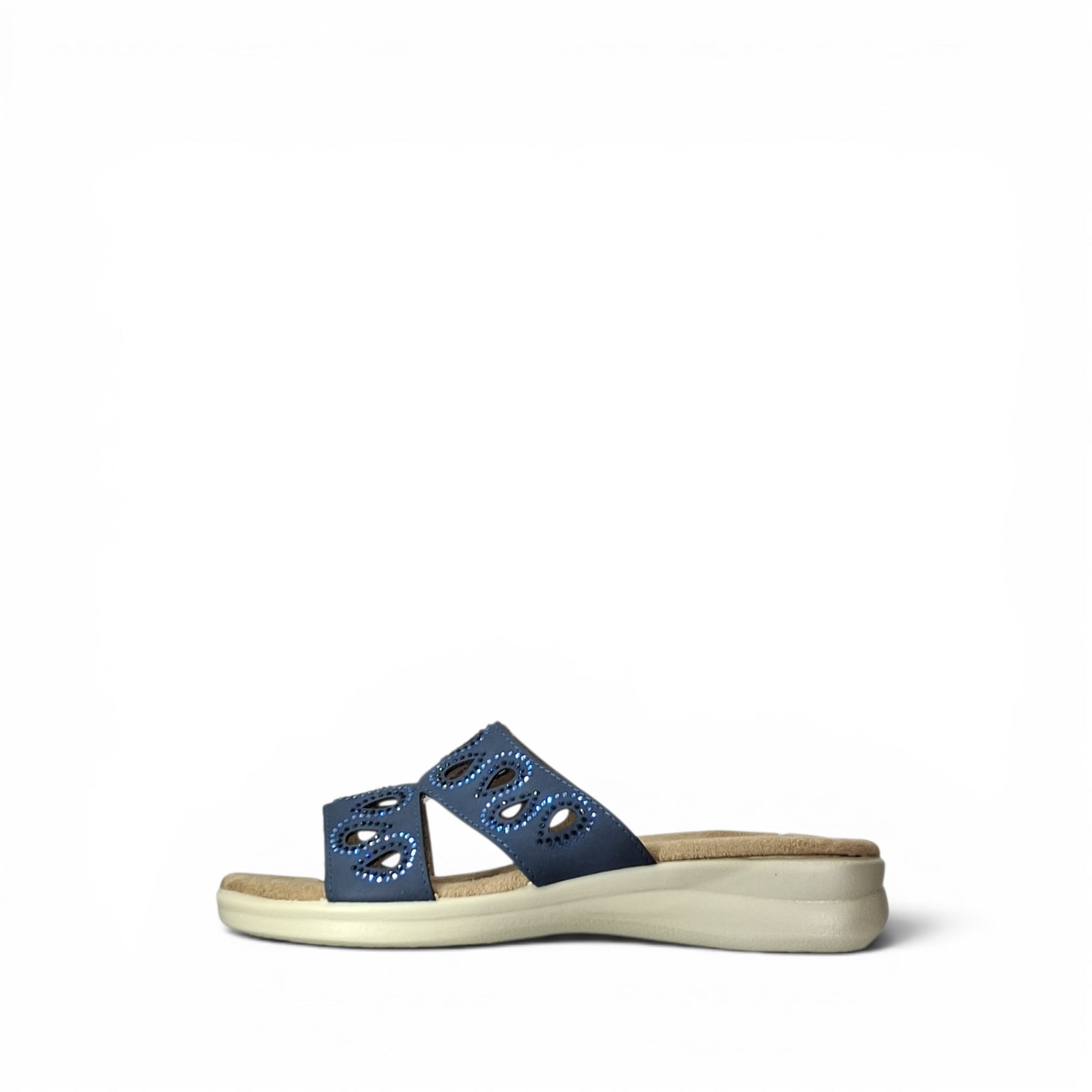 Valleverde Veronica Ciabatte Basse da Donna – 25331 BLU
