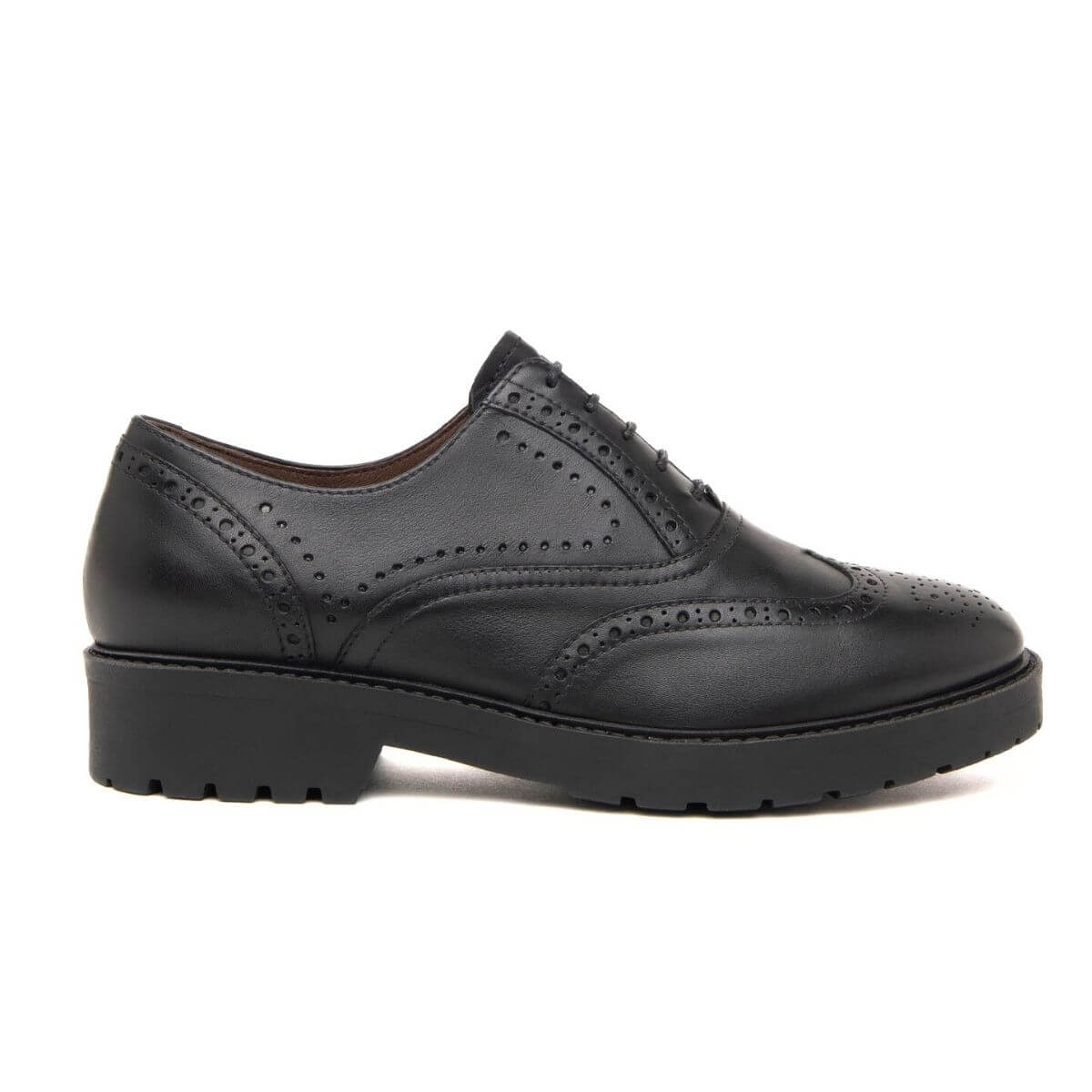 Nero Giardini Scarpe Basse Stringate da Donna – Nero