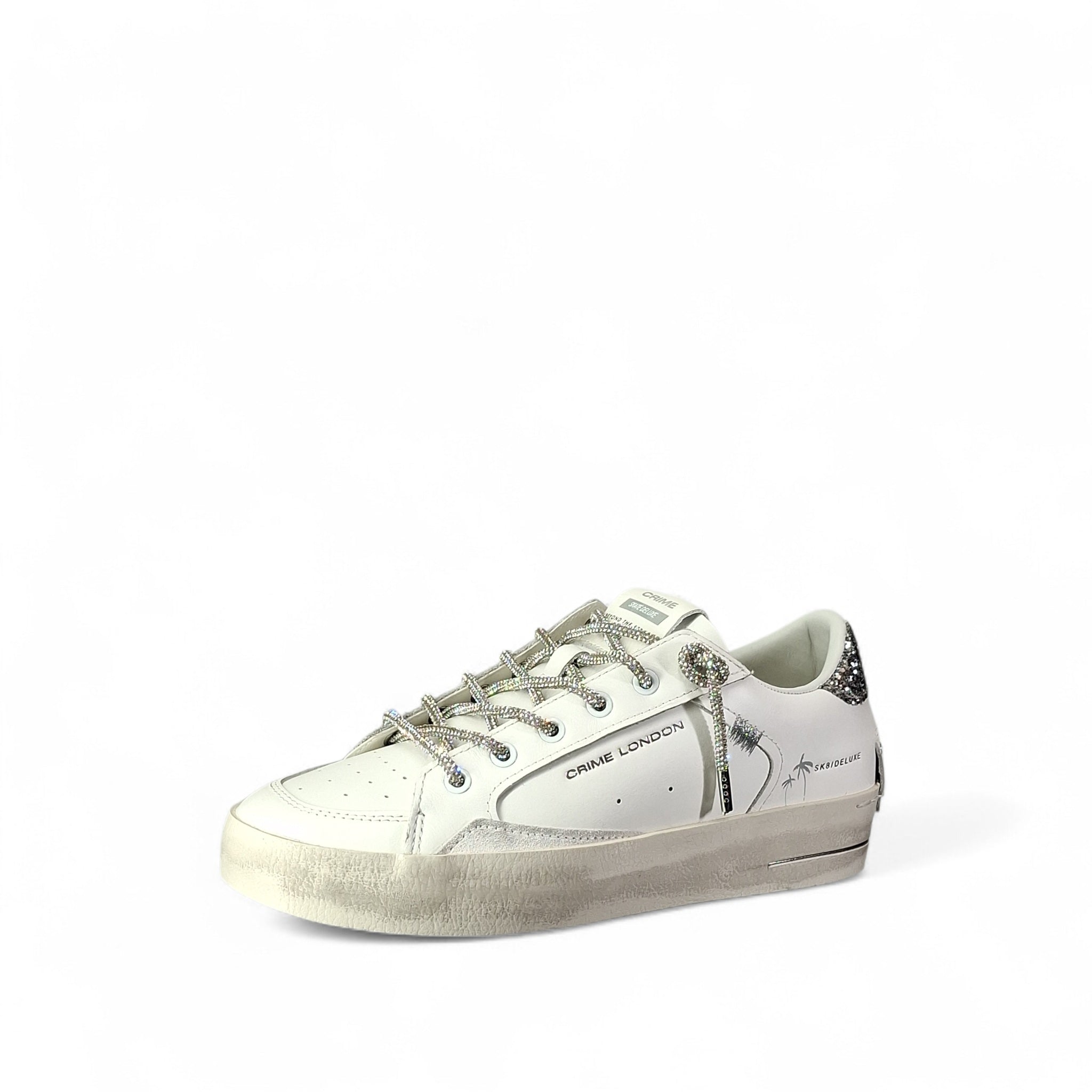 Crime London Distressed Sneakers Basse da Donna – Bianco - 29111PP8