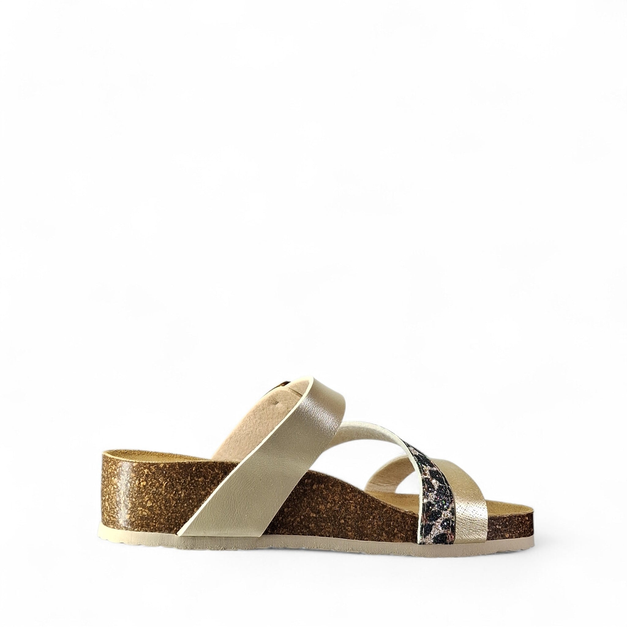 Dorea Natural Ciabatte Basse da Donna – Platino - CN645