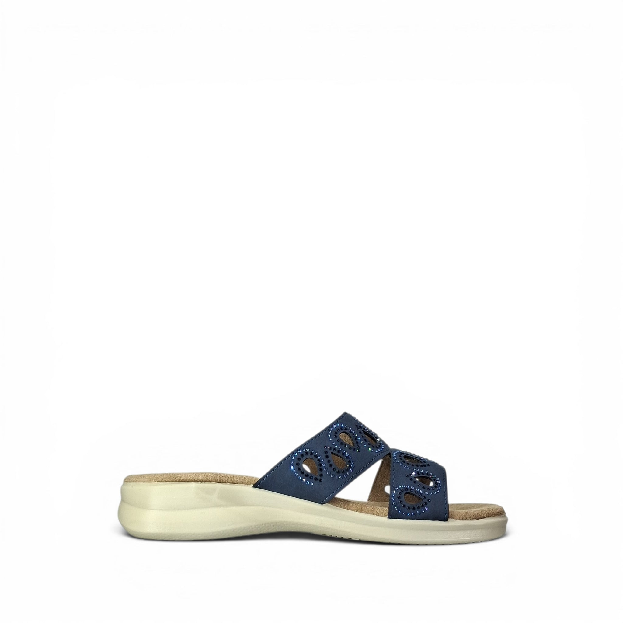 Valleverde Veronica Ciabatte Basse da Donna – 25331 BLU
