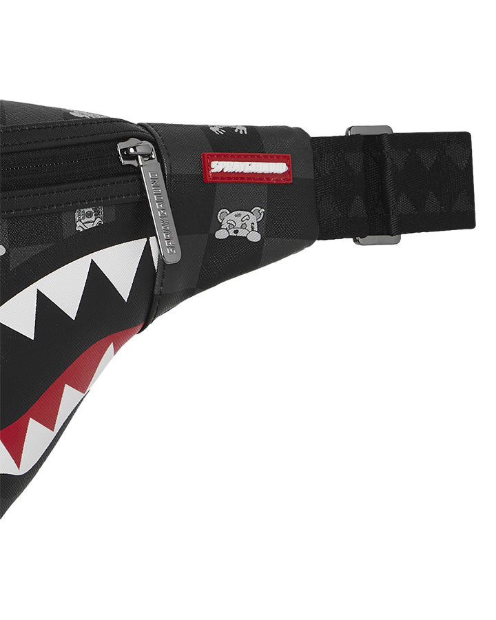 Sprayground Gray Peeking Character Marsupi da Uomo – Nero - 910B8912NSZ