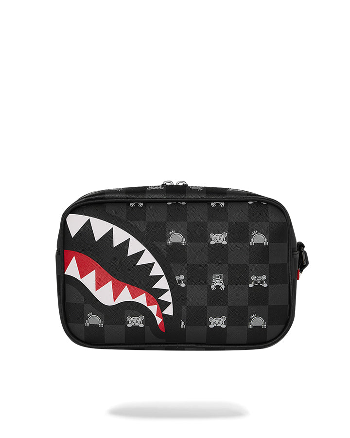 Sprayground Gray Peeking Character Marsupi da Uomo – Nero - 910B8914NSZ