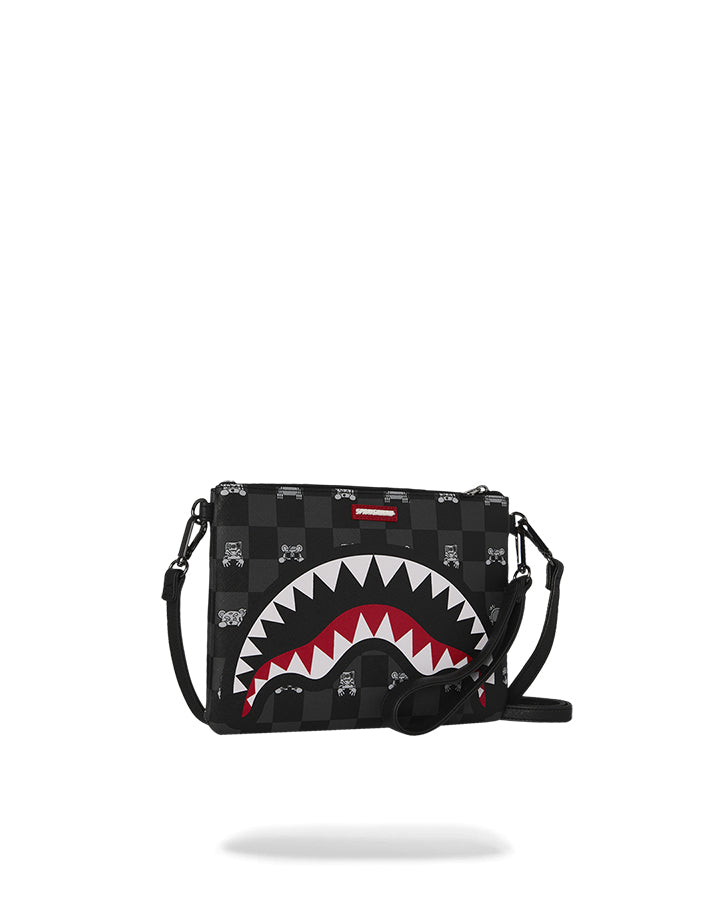 Sprayground Gray peeking character Pochette eleganti da Uomo – 910B8915NSZ