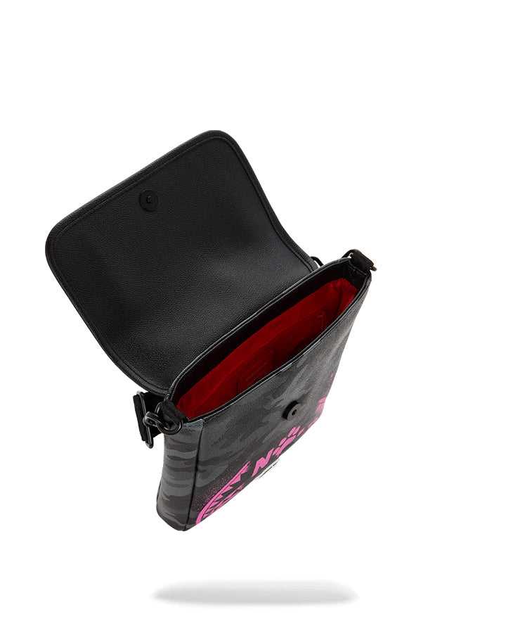 Sprayground Snoopy Pink Stencil Marsupi da Uomo – Nero - 910B9000NSZ