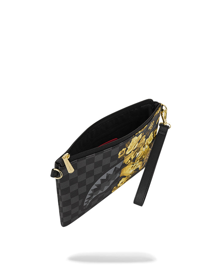 Sprayground Gold Floral Remix Crossover Tracolla Media da Uomo – Nero - 910B9006NSZ