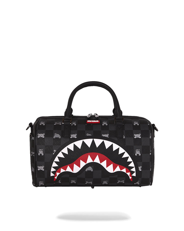 Sprayground Gray Peeking Character Spalla media da Uomo – Nero - 910D8911NSZ