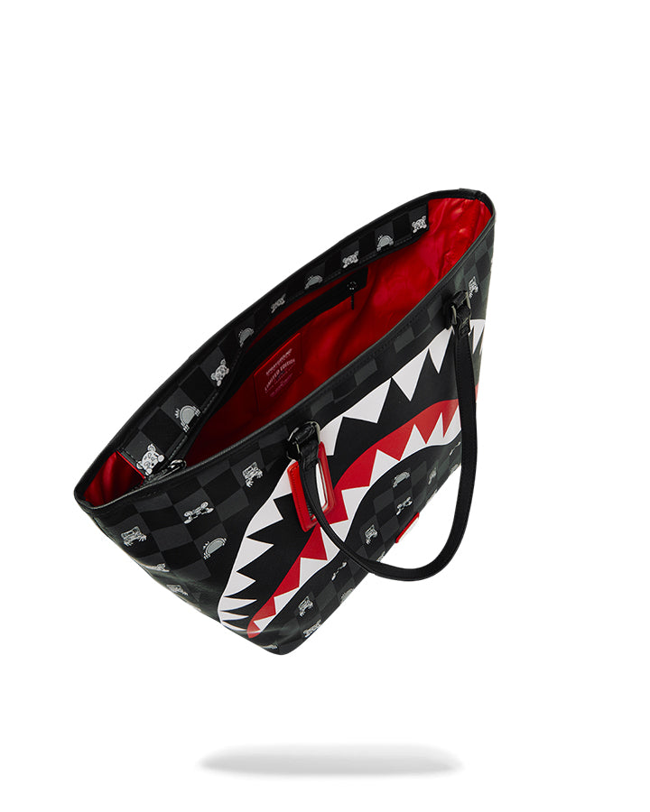 Sprayground Gray Peeking Character Spalla media da Uomo – Nero - 910T8916NSZ