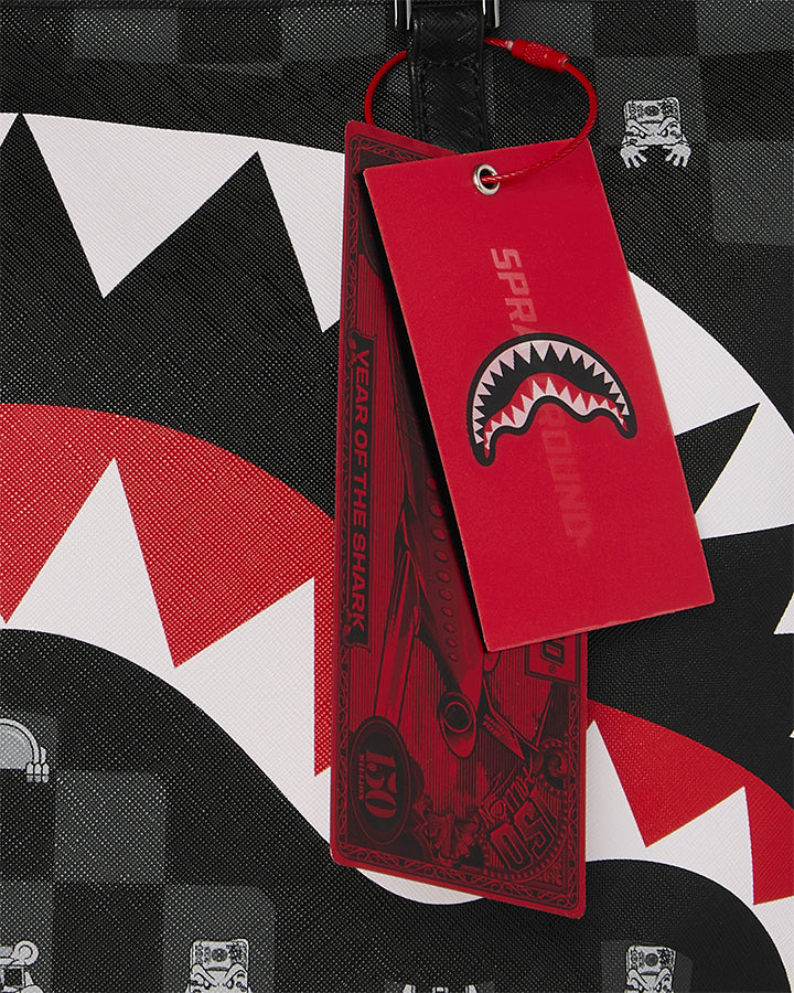Sprayground Gray Peeking Character Spalla media da Uomo – Nero - 910T8916NSZ