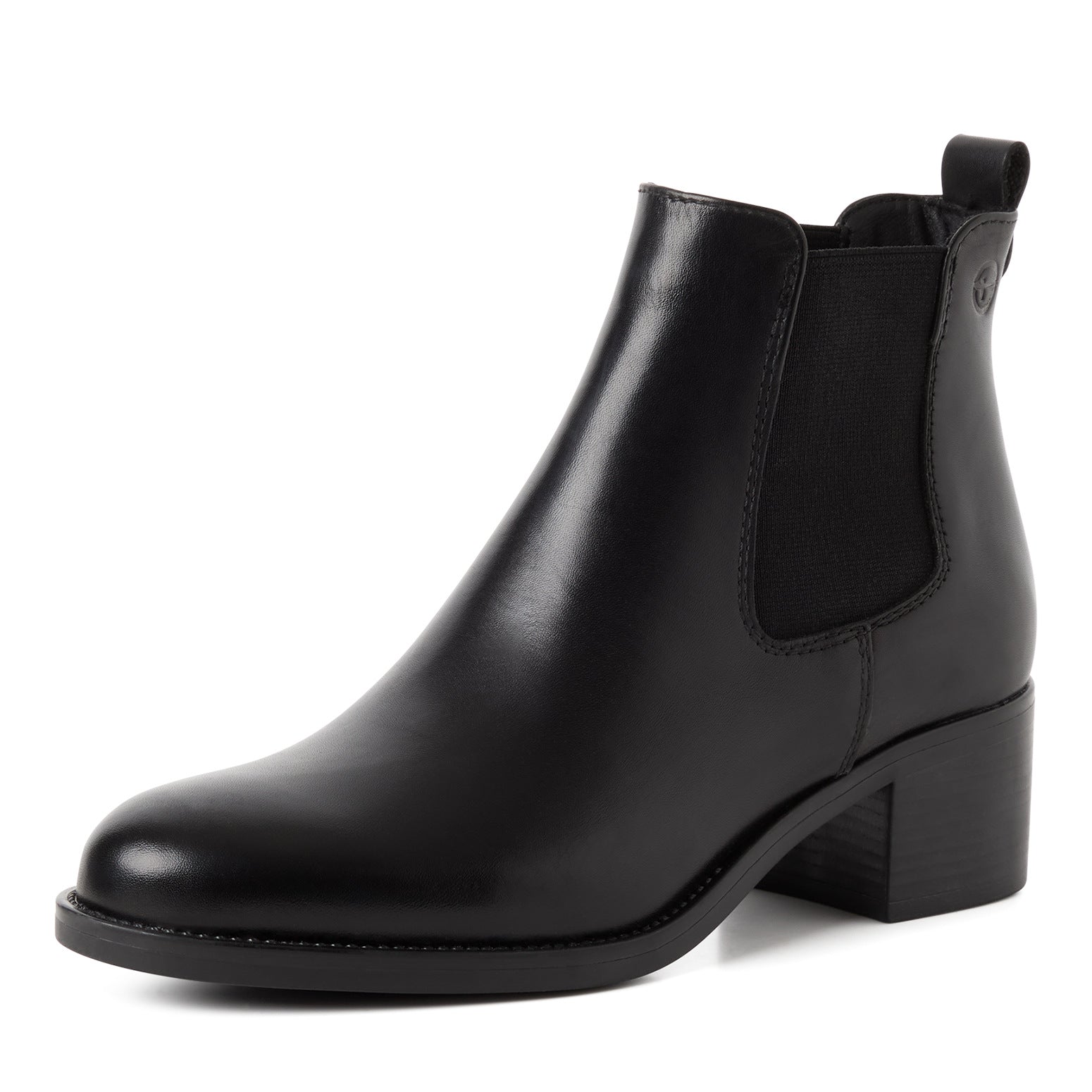 Tamaris Touch Stivaletti Tondi con Tacco da Donna – Nero - 1-25026-41-001