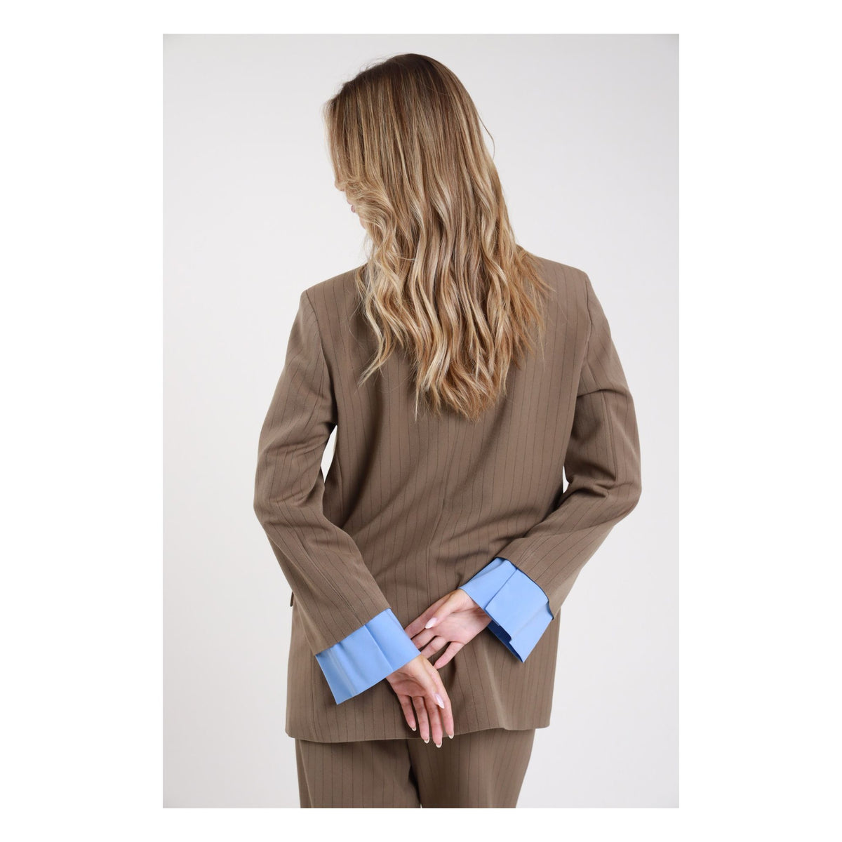 Susimix Giacca Gessata Giacca da Donna – PP441T2F6 FANGO