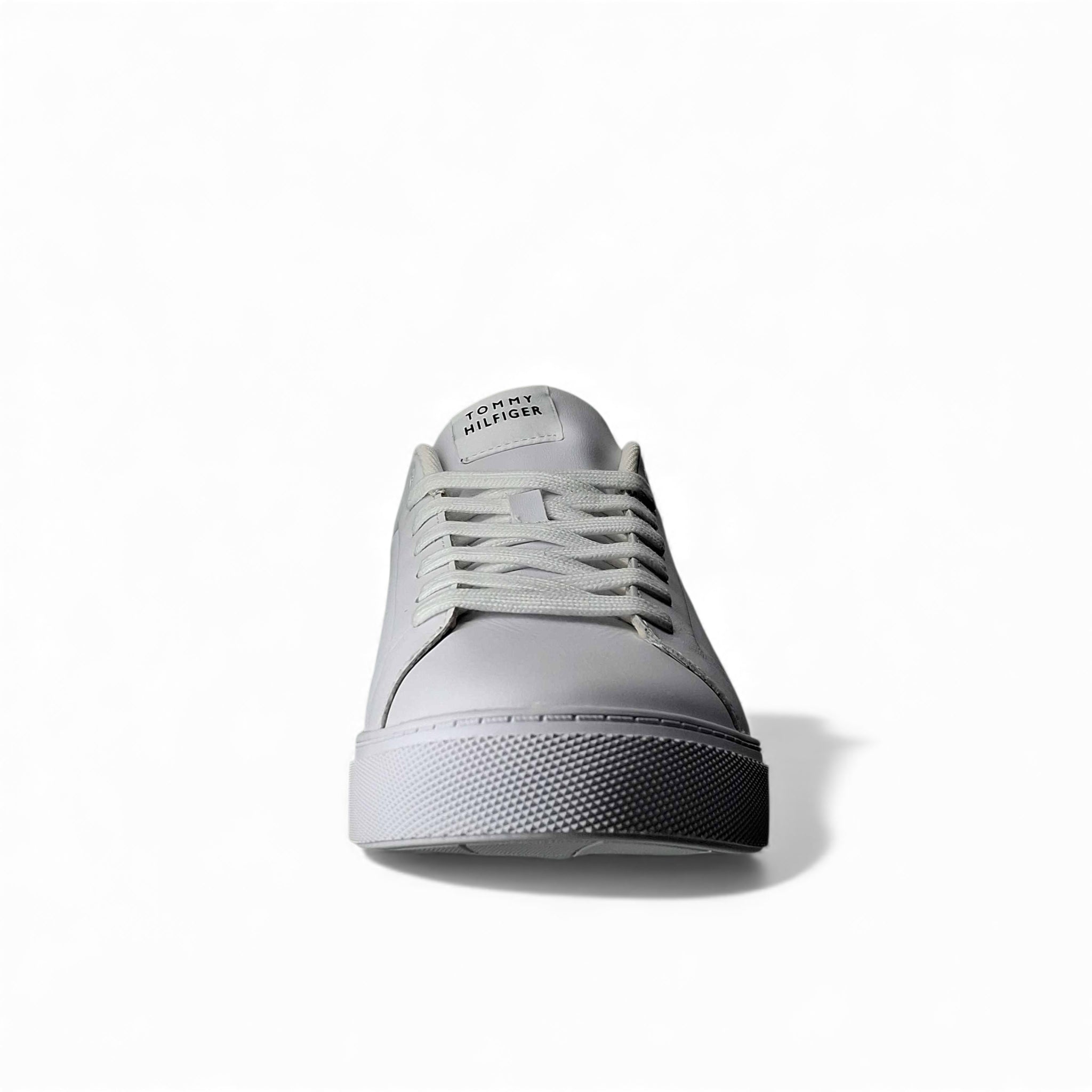 Tommy Hilfiger Sneakers Basse Icon Court Lth Flag Ess da Uomo – Bianco