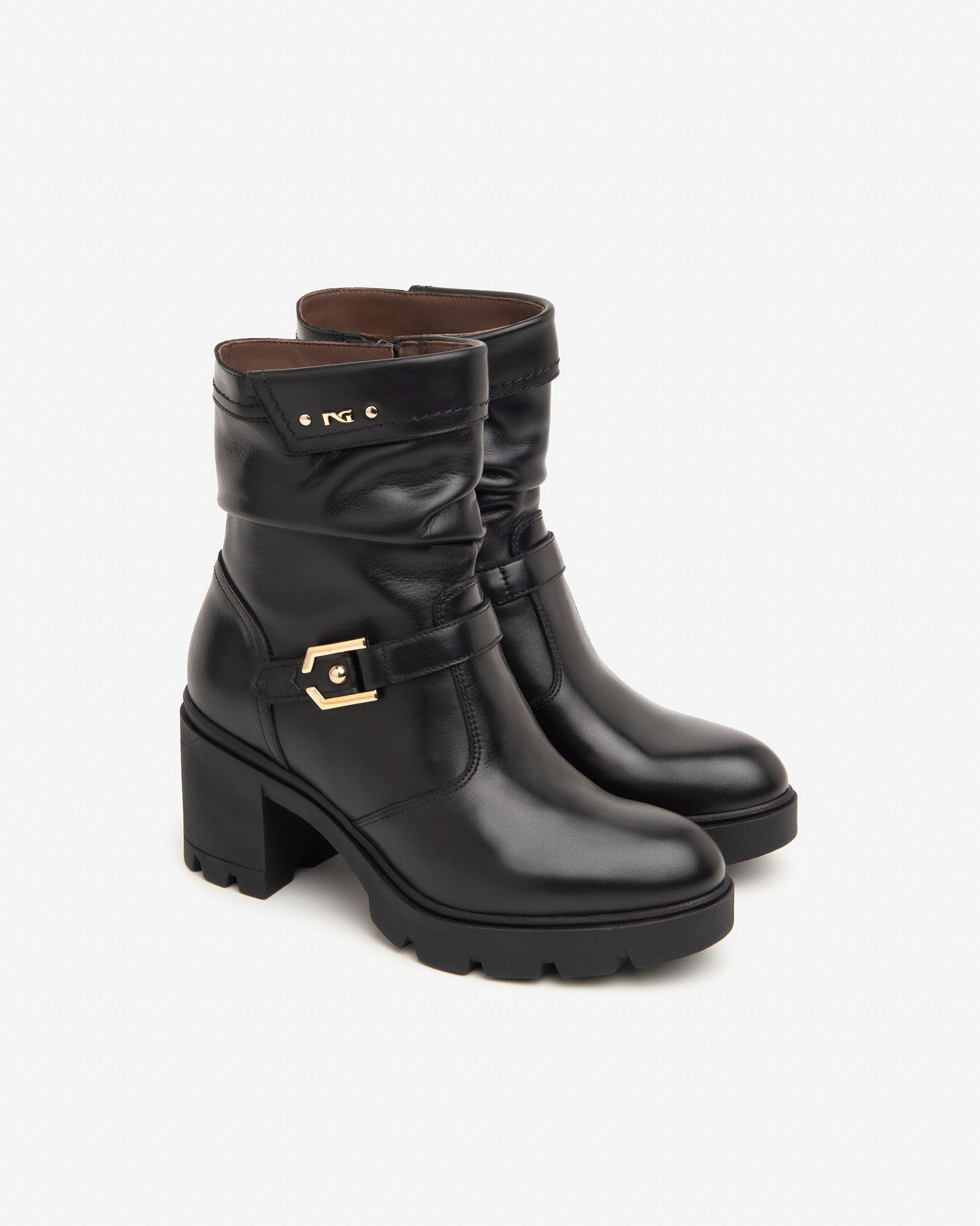 Nero Giardini Stivaletti con Tacco da Donna – Nero