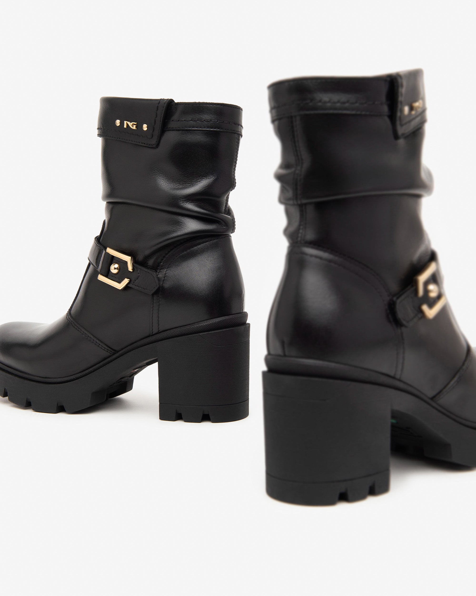 Nero Giardini Stivaletti con Tacco da Donna – Nero