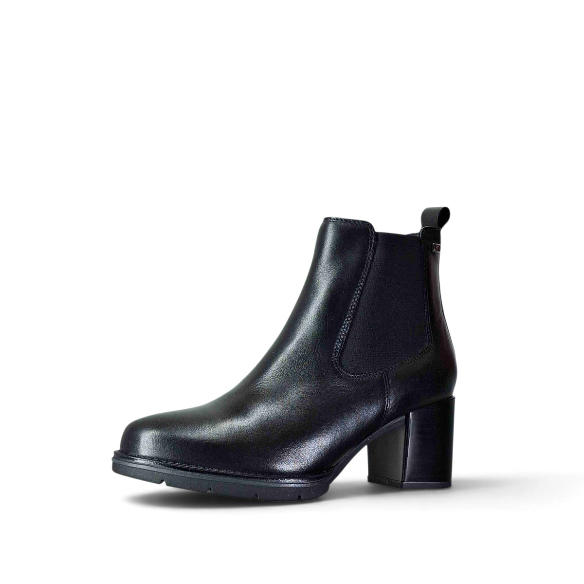 Valleverde Barny t Stivaletti tondi con tacco da Donna – 17201 NERO