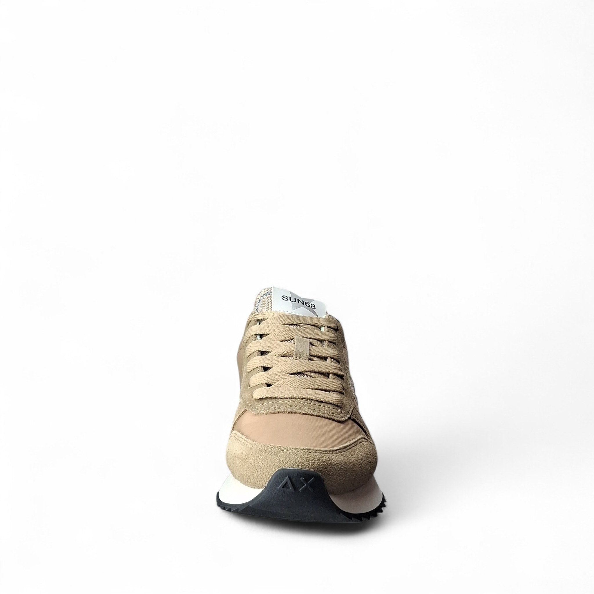 Sun68 Stargirl Glitter Sneakers Basse da Donna – Beige - BZ36214 BEIGE